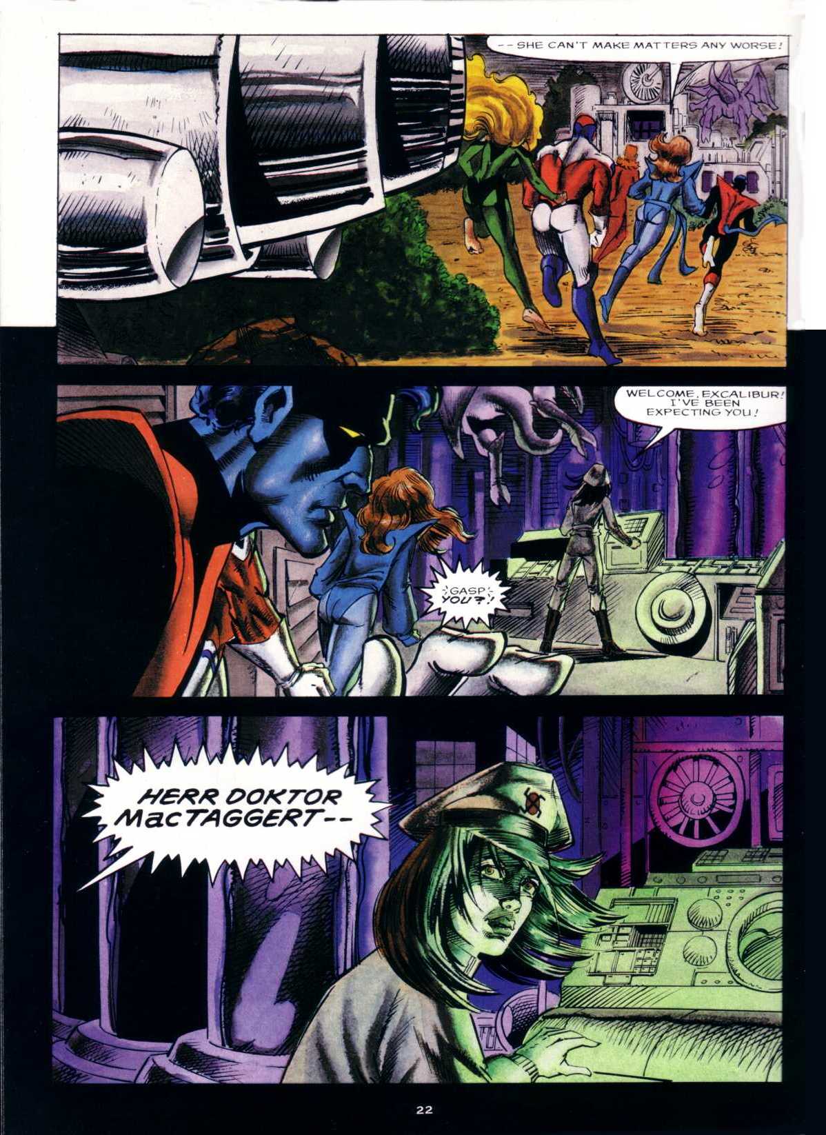 Read online Marvel Graphic Novel comic -  Issue #66 - Excalibur - Weird War III - 22