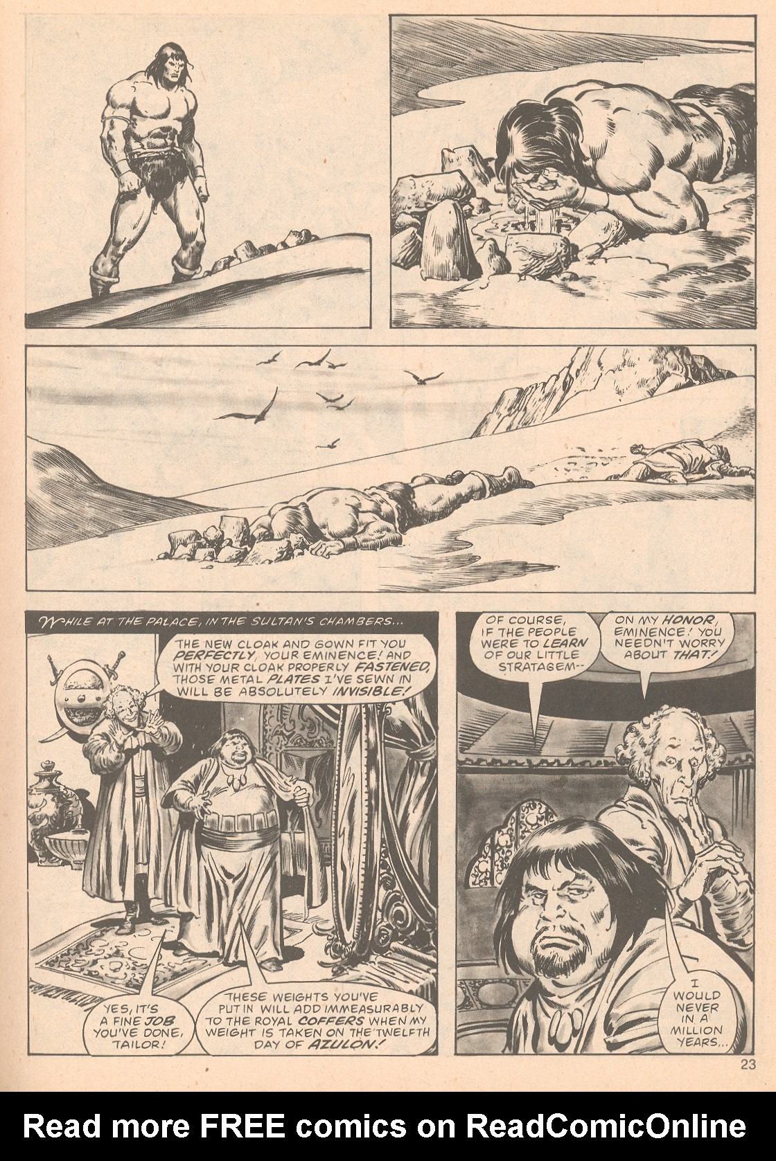Read online The Savage Sword Of Conan comic -  Issue #63 - 23