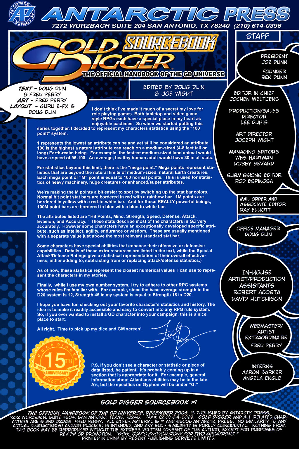 Read online Gold Digger Sourcebook: The Official Handbook of the GD Universe comic -  Issue #1 - 2