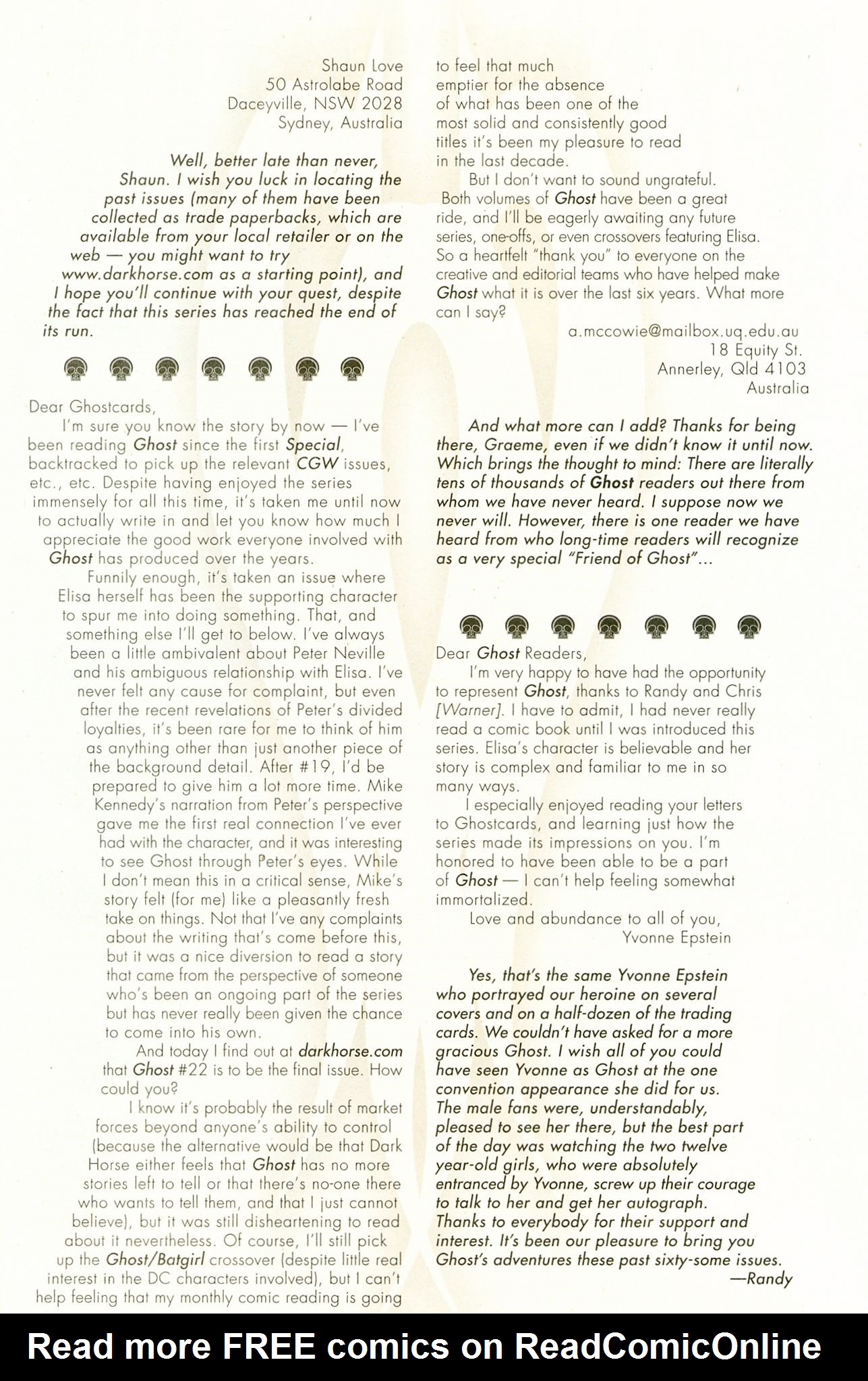 Read online Ghost (1998) comic -  Issue #22 - 27