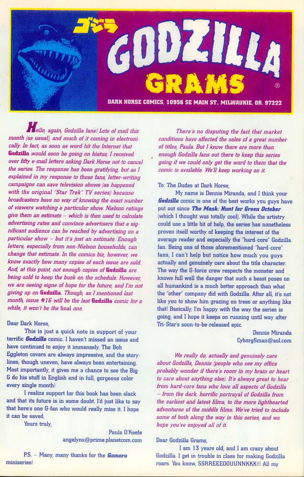 Read online Godzilla (1995) comic -  Issue #15 - 31