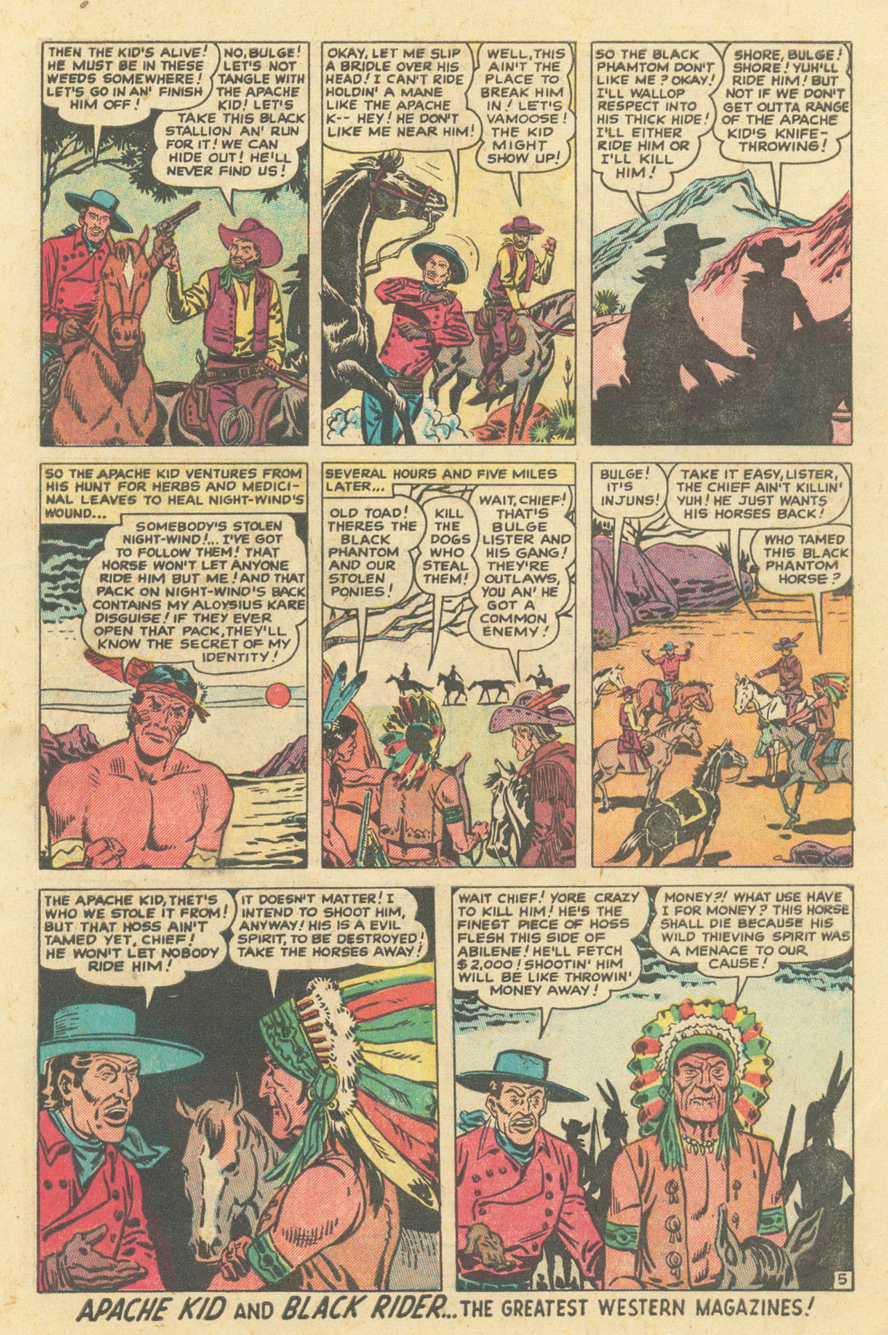 Read online Apache Kid comic -  Issue #53 - 7
