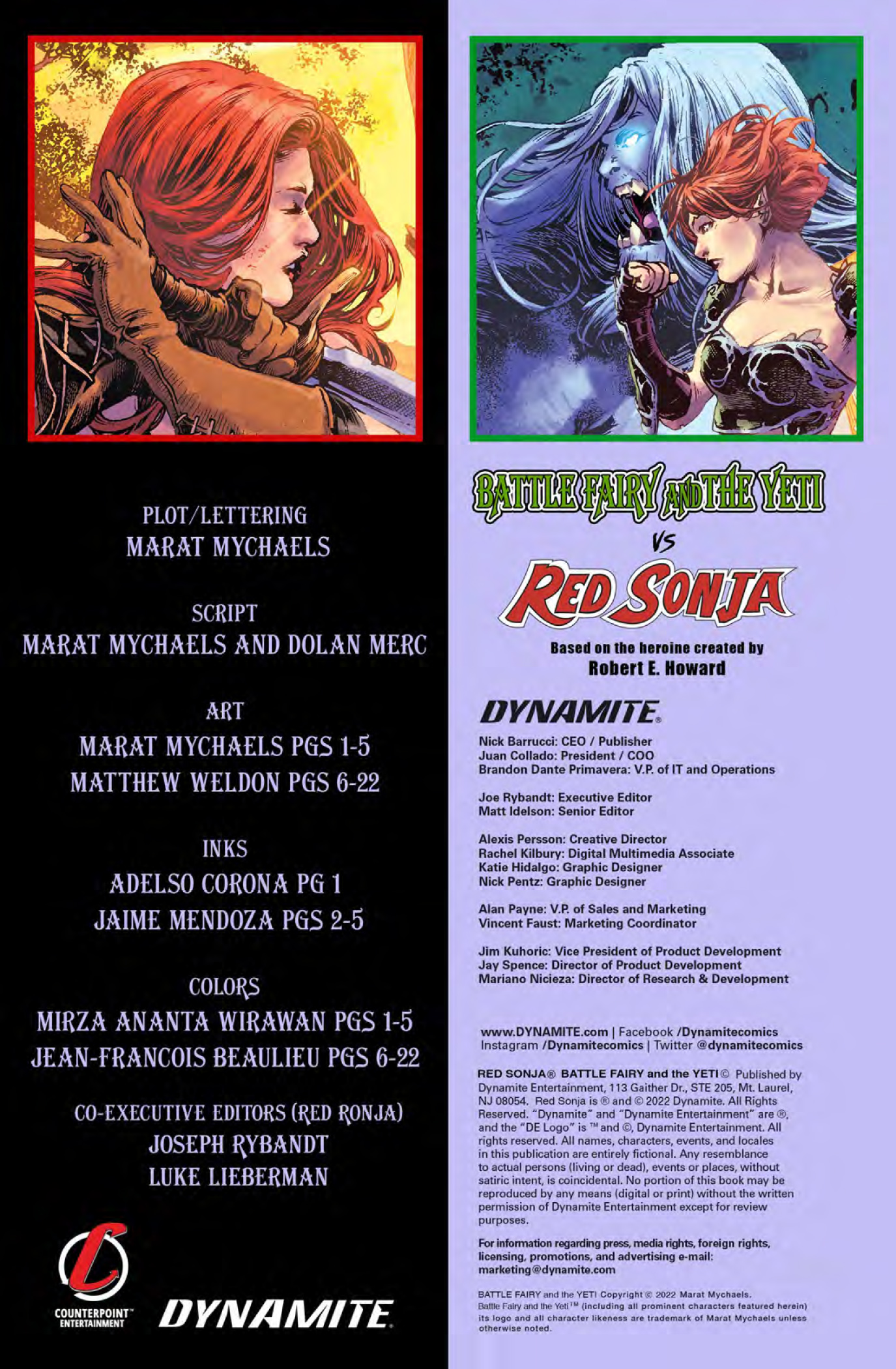 Read online Red Sonja: Battle Fairy and the Yeti comic -  Issue # Full - 2