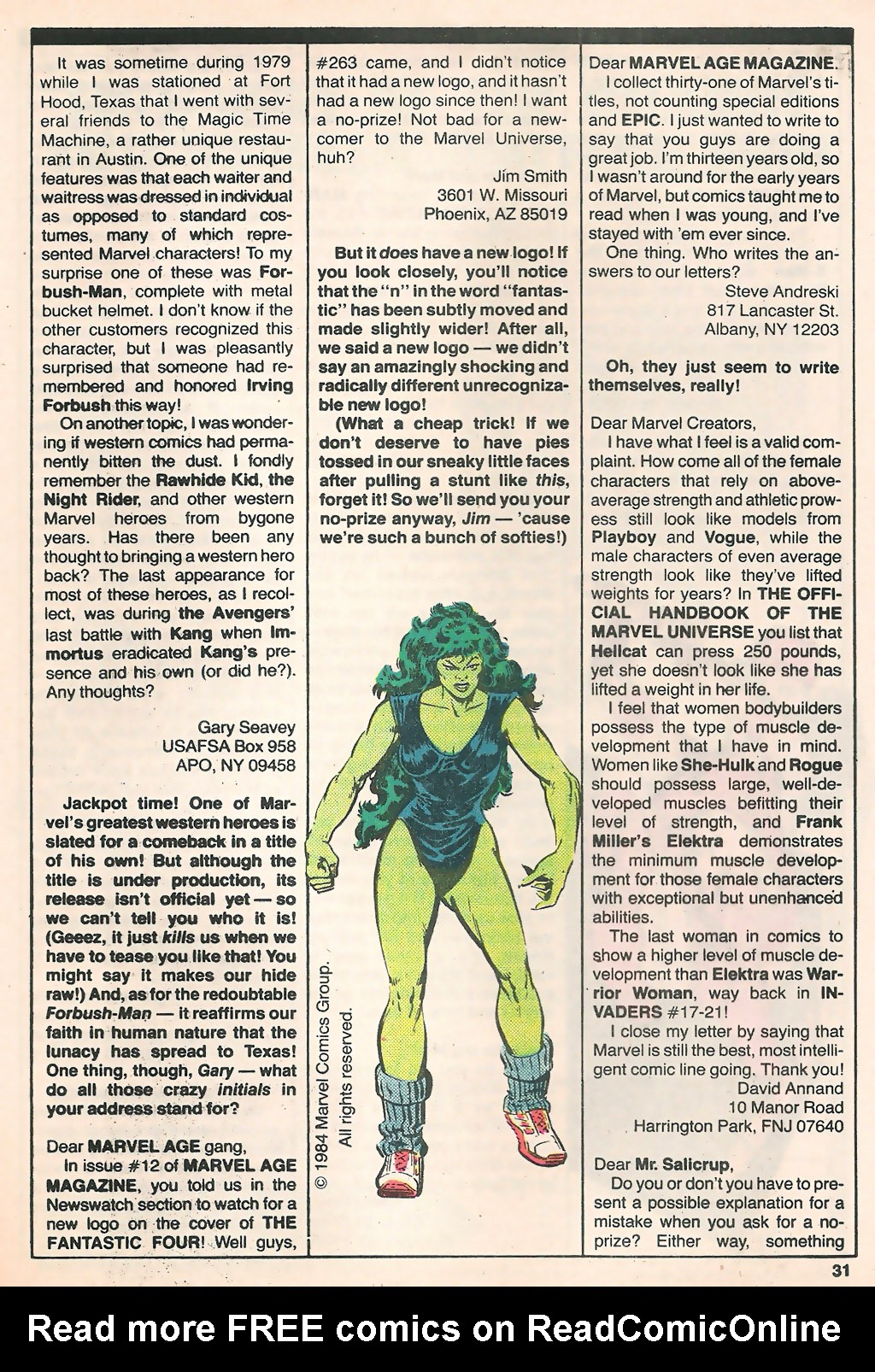 Read online Marvel Age comic -  Issue #16 - 32