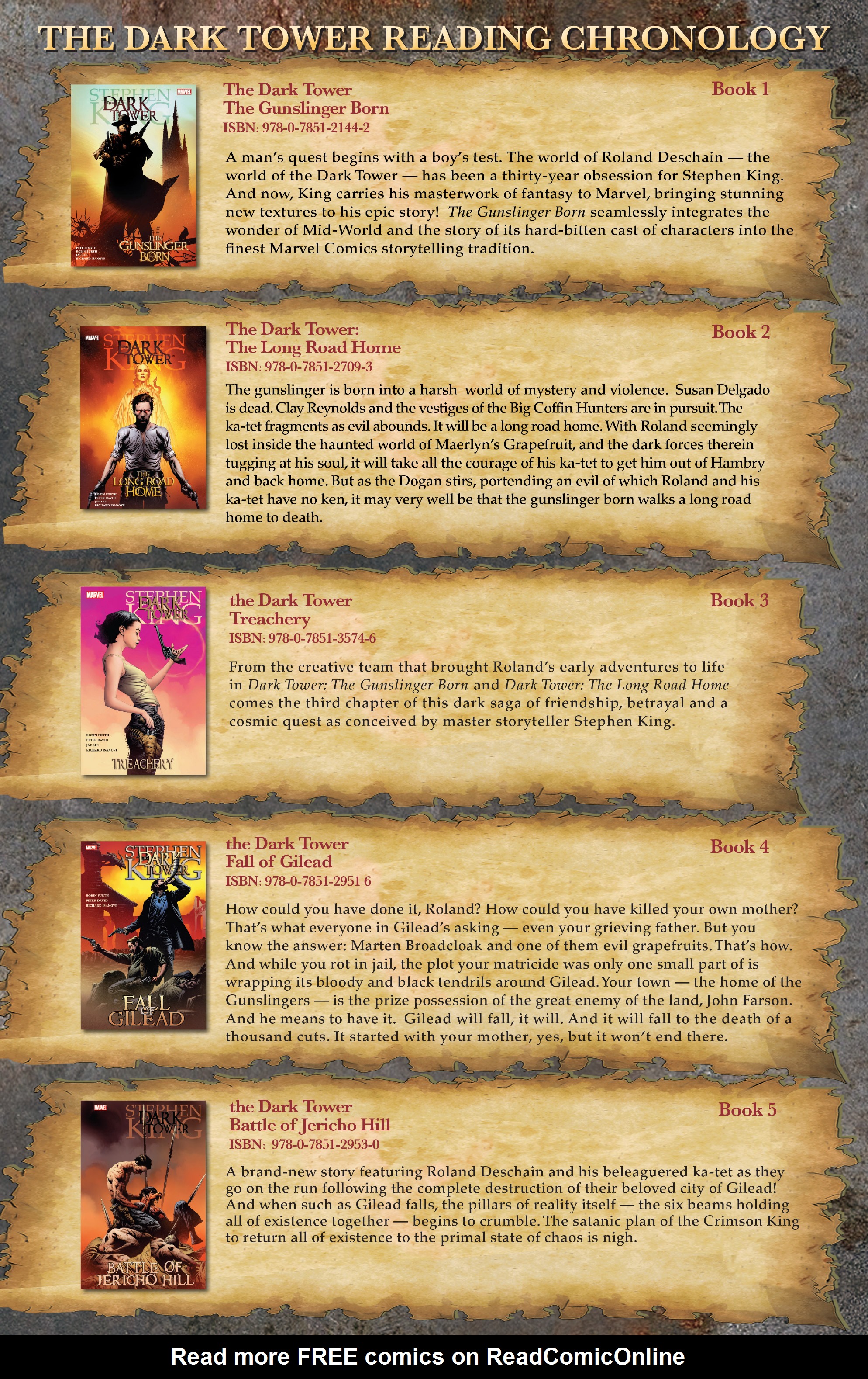 Read online Dark Tower: The Gunslinger - The Journey Begins comic -  Issue # TPB - 101
