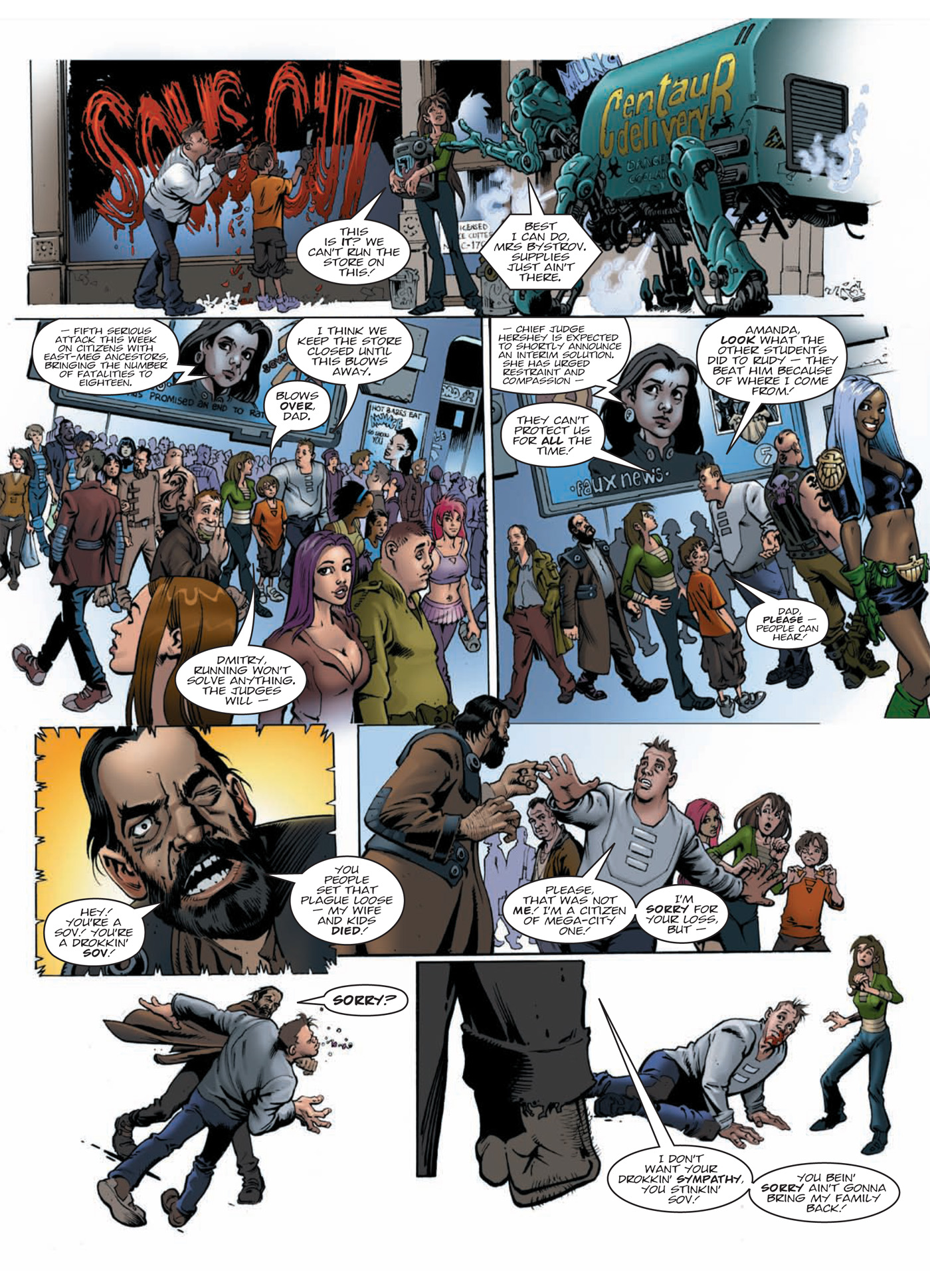 Read online Judge Dredd: Day of Chaos: Fallout comic -  Issue # TPB (Part 1) - 92