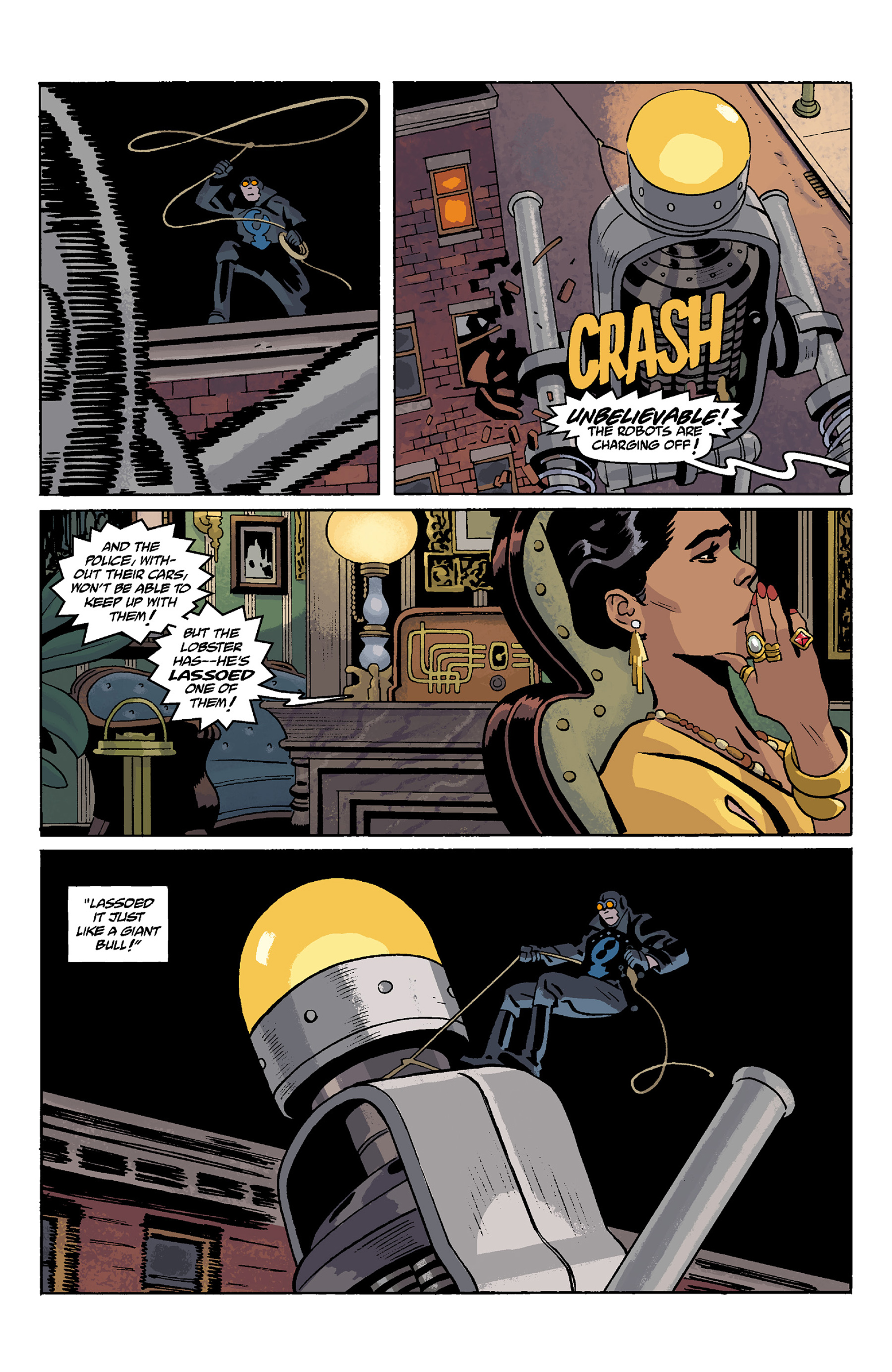 Read online Lobster Johnson: Metal Monsters of Midtown comic -  Issue #1 - 8