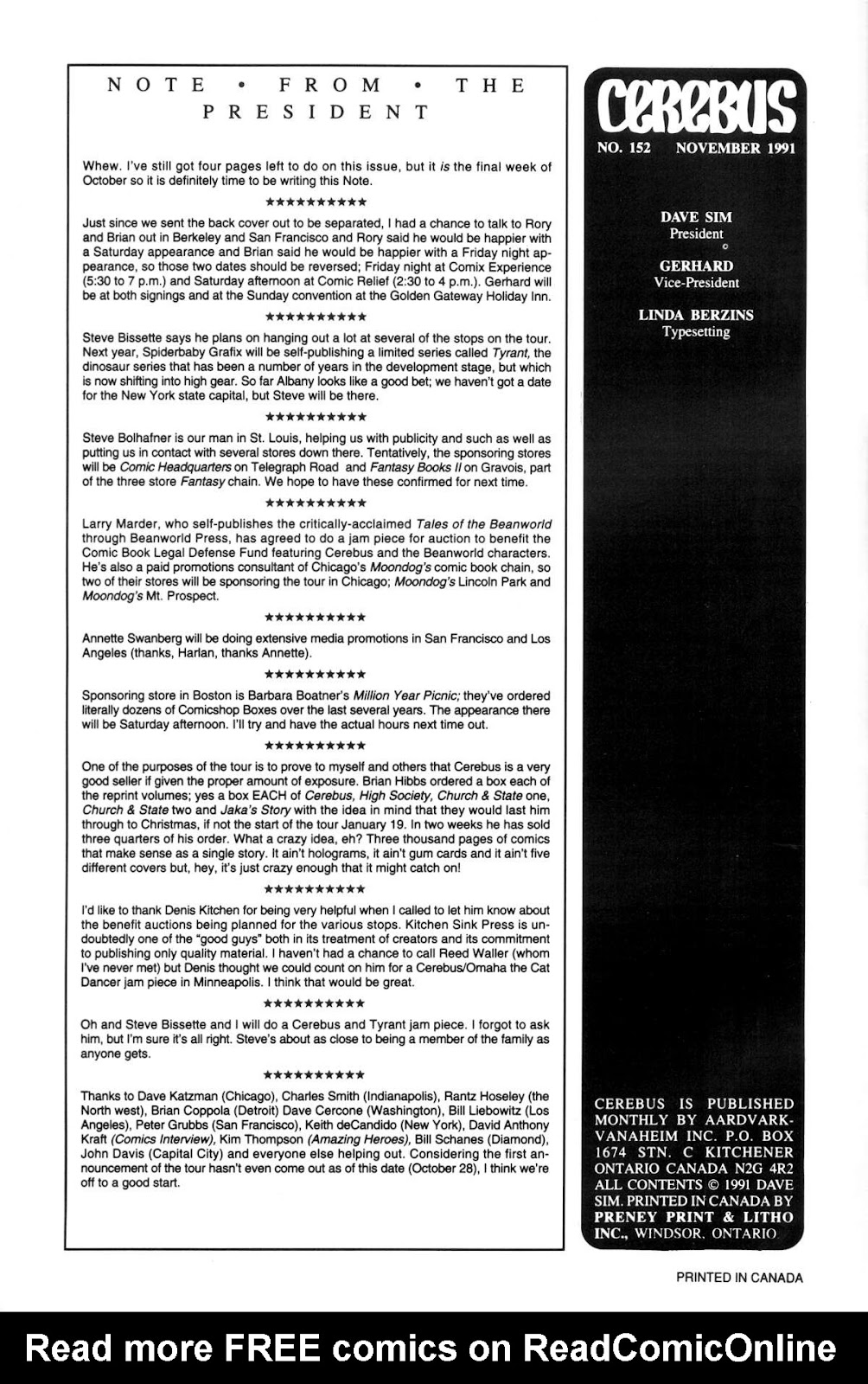 Cerebus issue 152 - Page 2