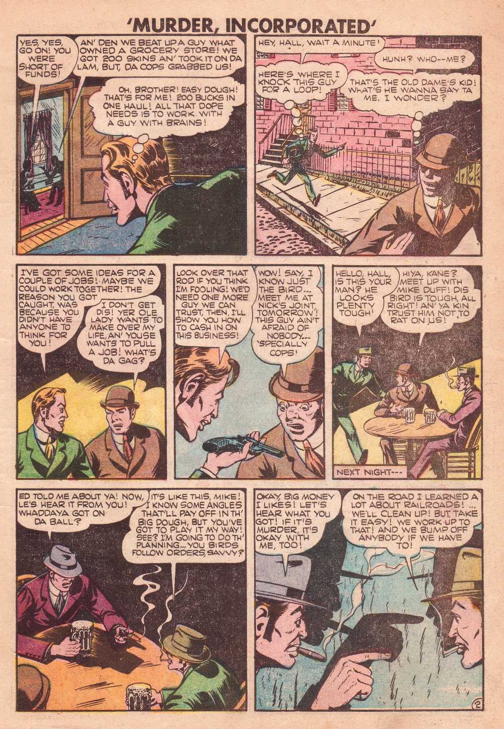 Read online Murder Incorporated (1948) comic -  Issue #8 - 3