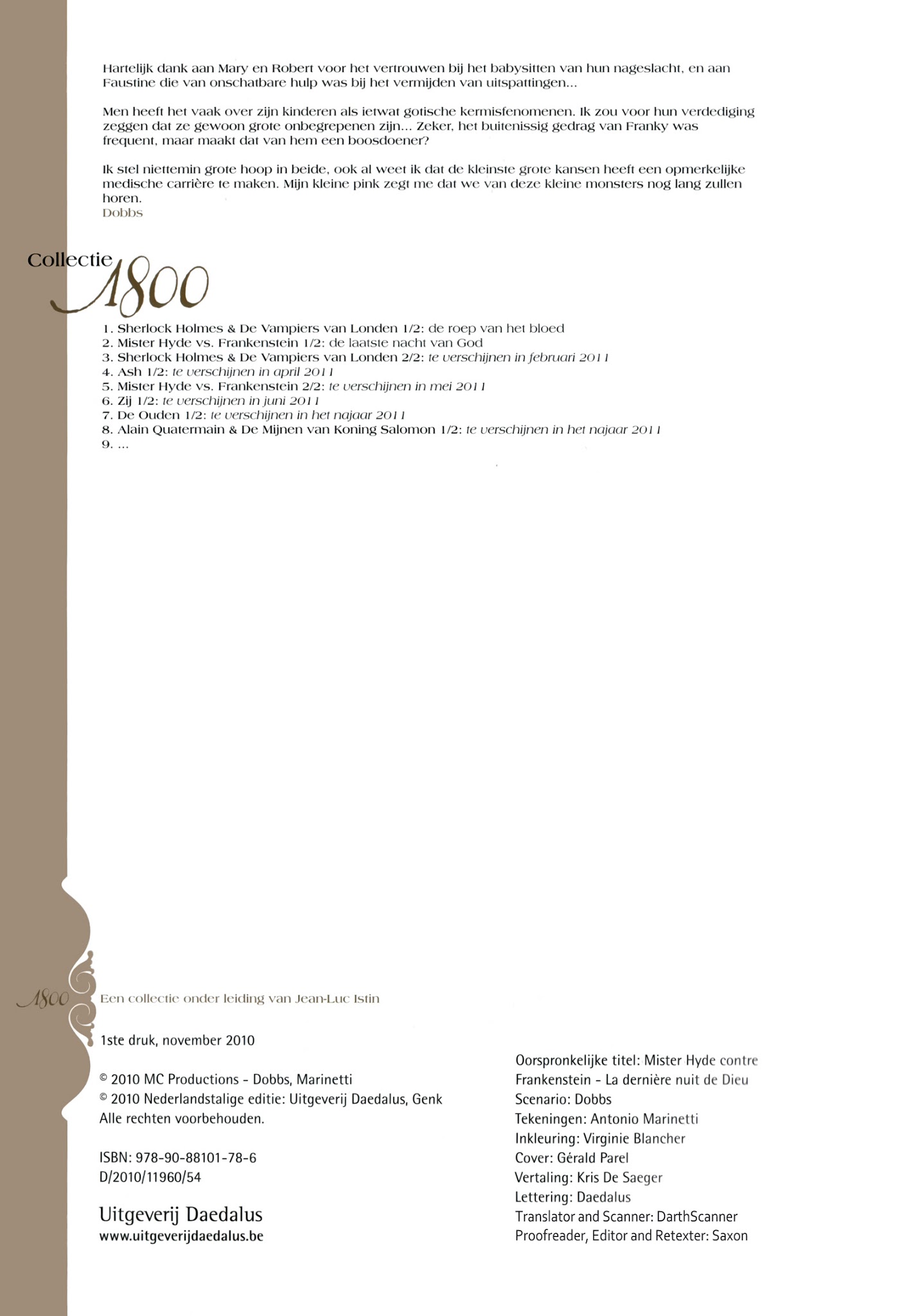 Read online Mister Hyde contre Frankenstein comic -  Issue #1 - 3