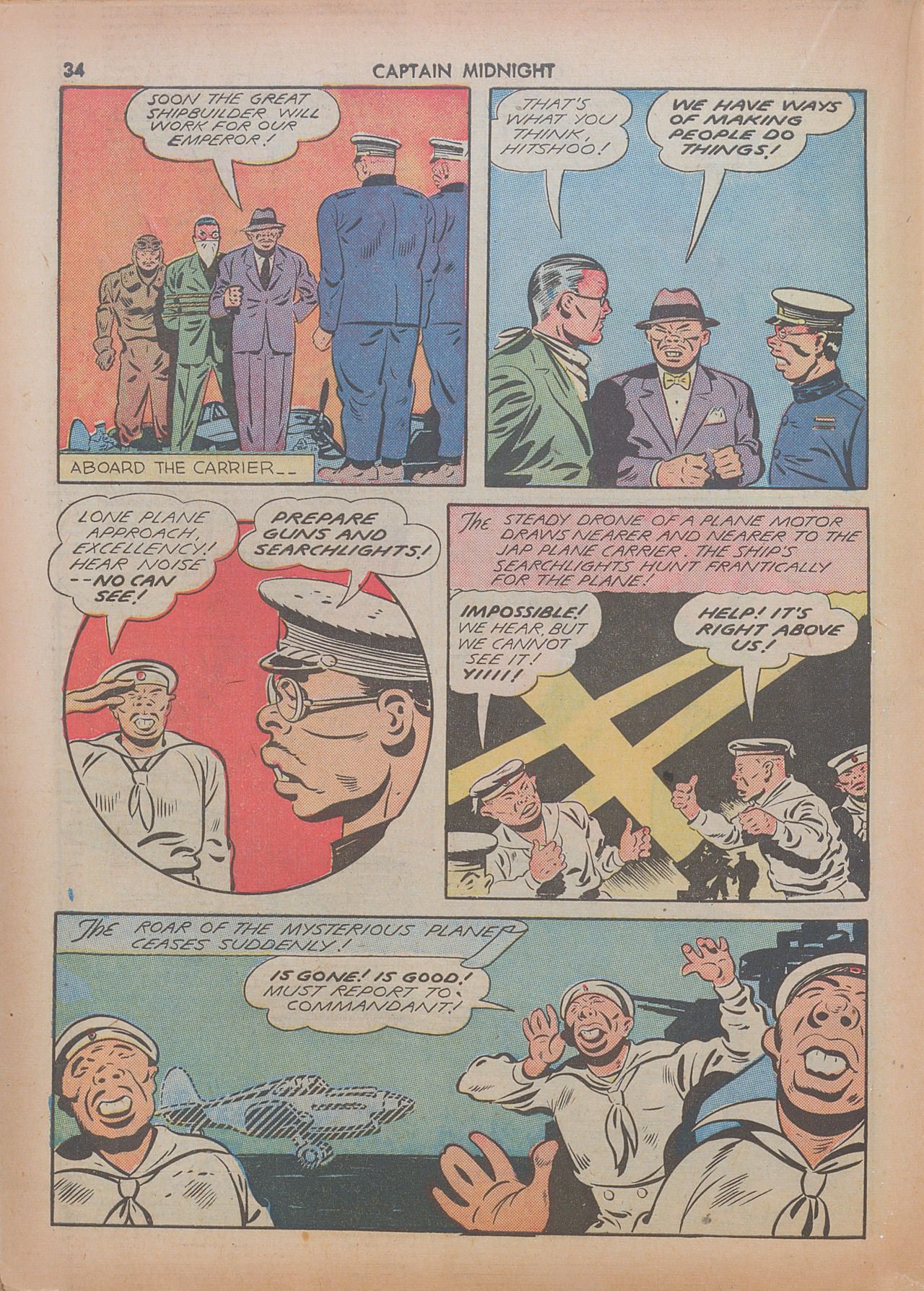 Read online Captain Midnight (1942) comic -  Issue #7 - 34