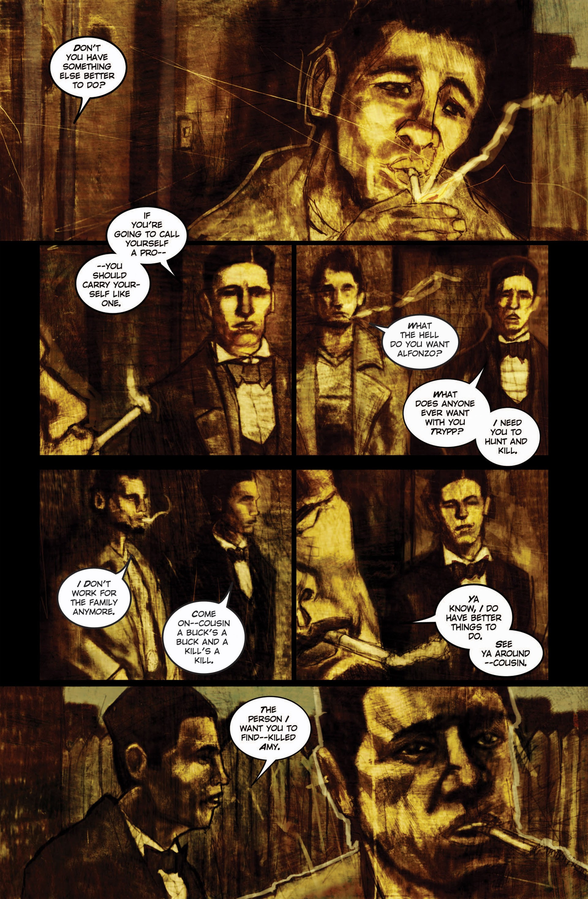 Read online Trenchcoats, Cigarettes and Shotguns comic -  Issue #1 - 5