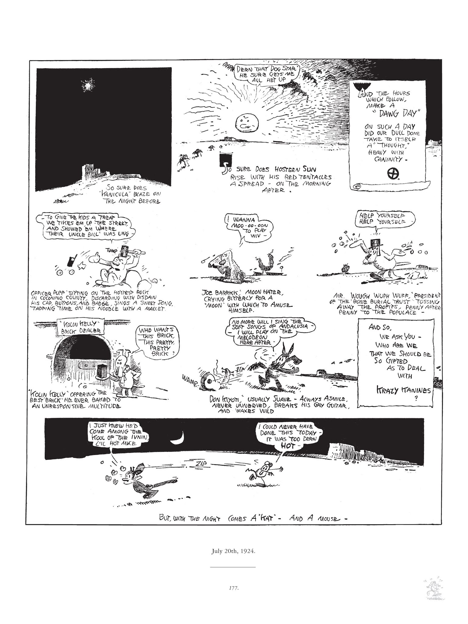 Read online Krazy & Ignatz comic -  Issue # TPB 3 - 177