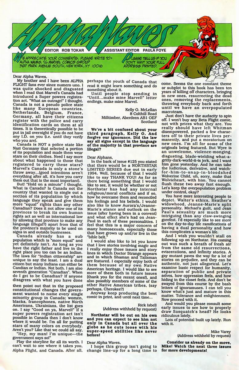 Read online Alpha Flight (1983) comic -  Issue #127 - 24