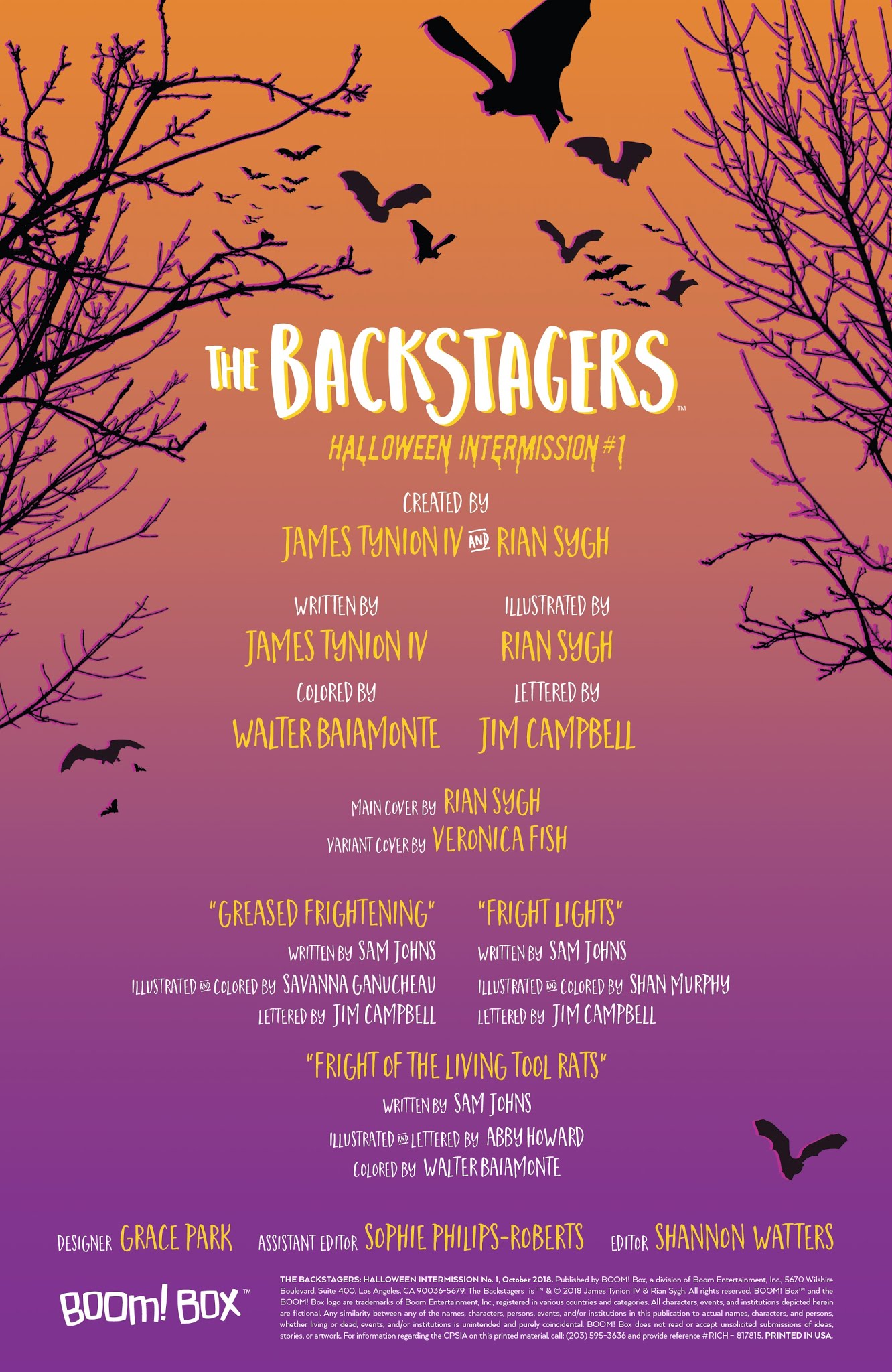 Read online The Backstagers Halloween Intermission comic -  Issue # Full - 2