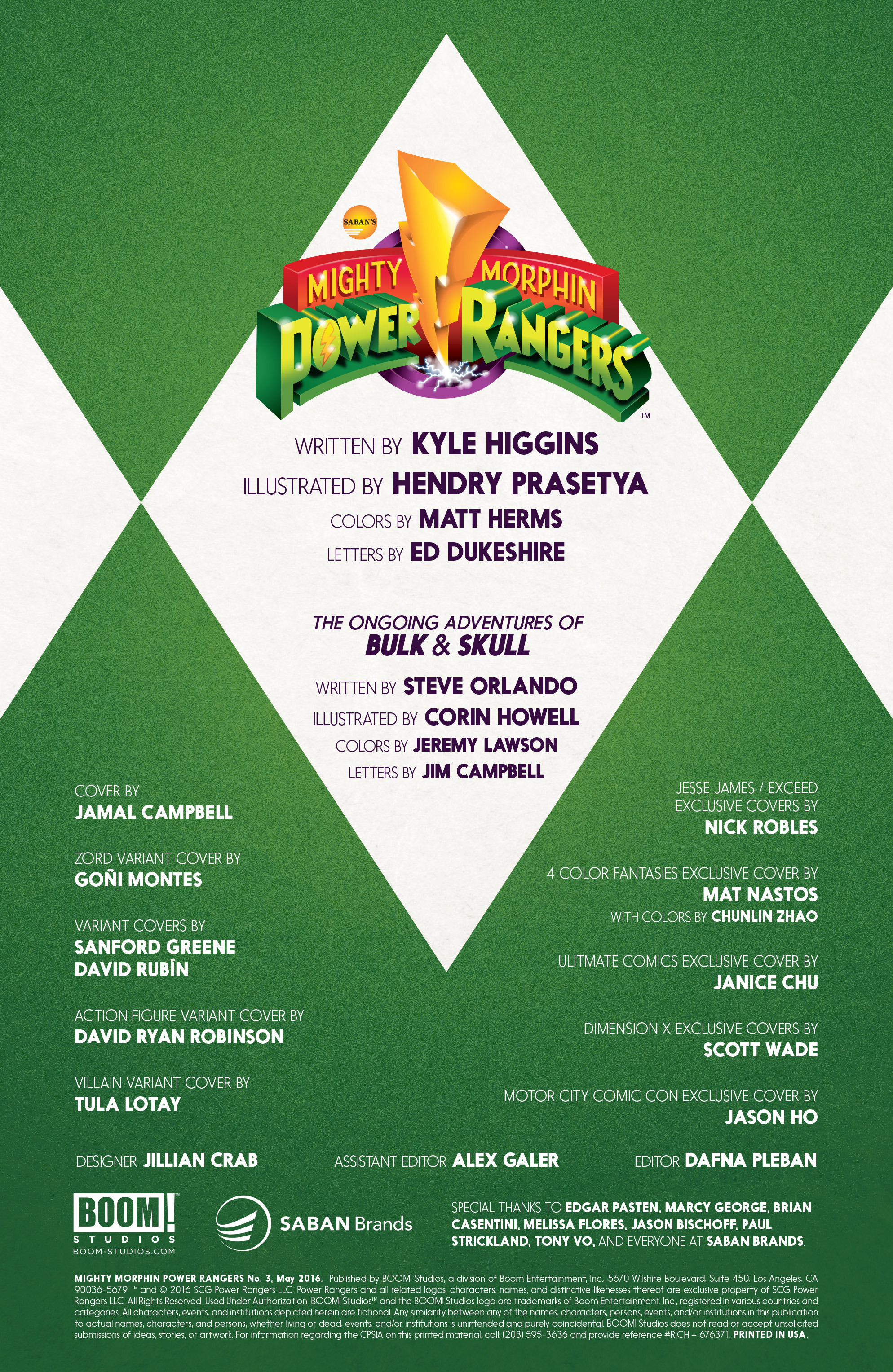 Read online Mighty Morphin Power Rangers comic -  Issue #3 - 2