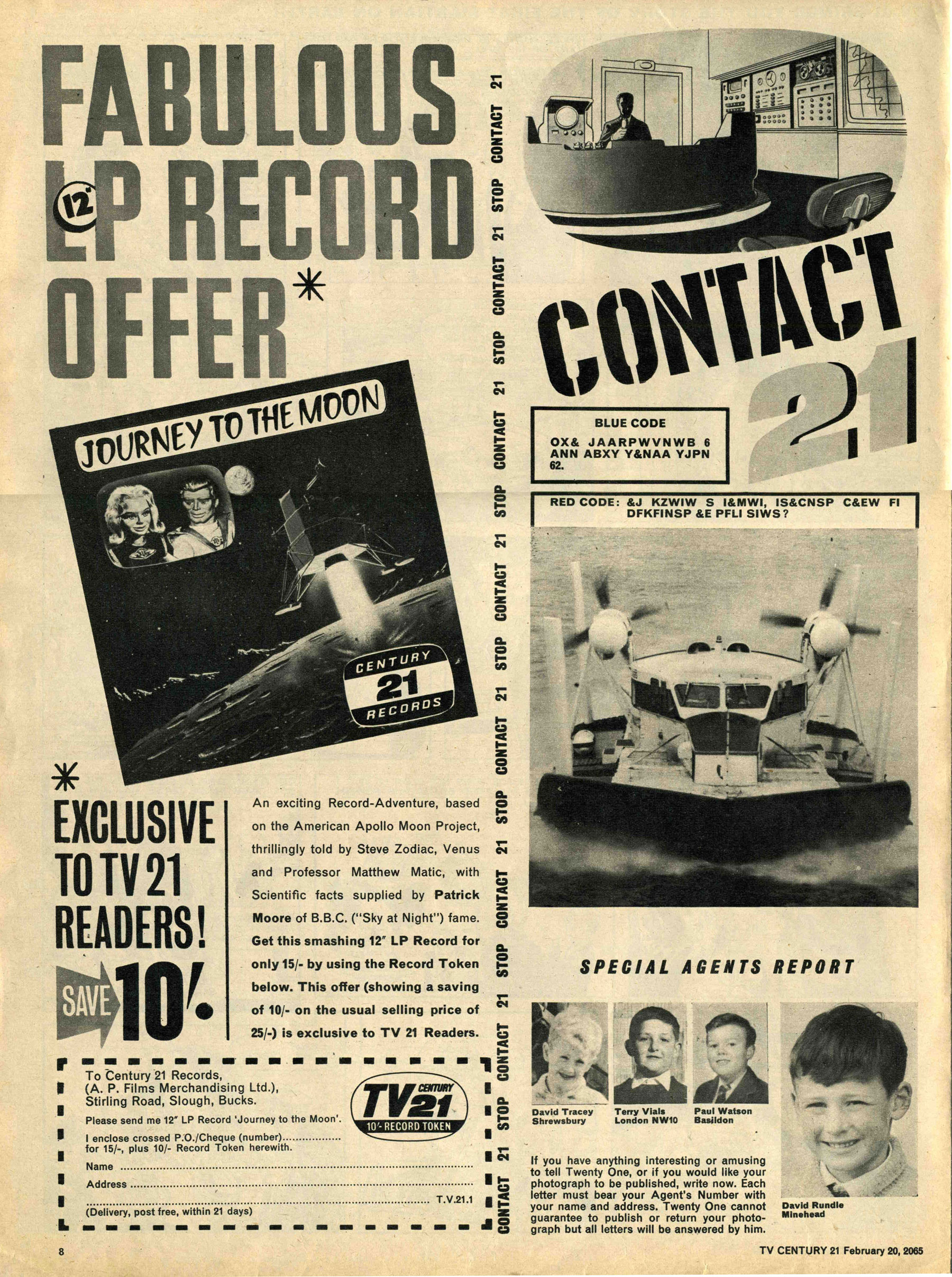 Read online TV Century 21 (TV 21) comic -  Issue #5 - 8