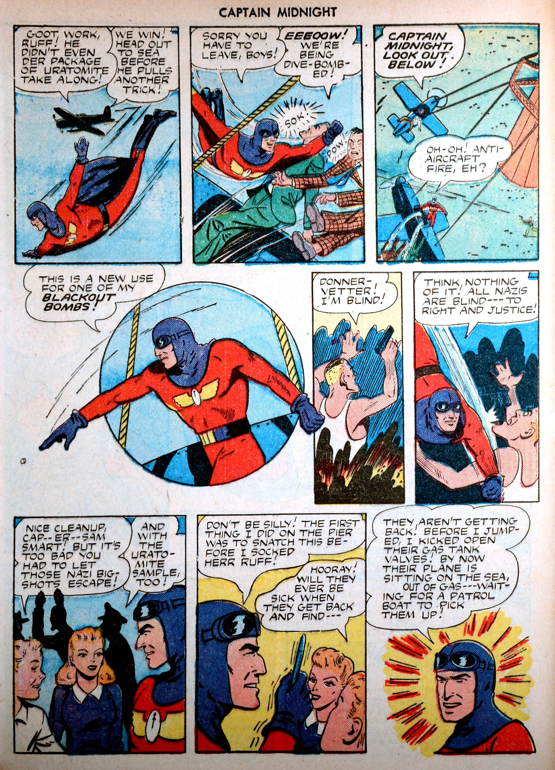 Read online Captain Midnight (1942) comic -  Issue #25 - 32