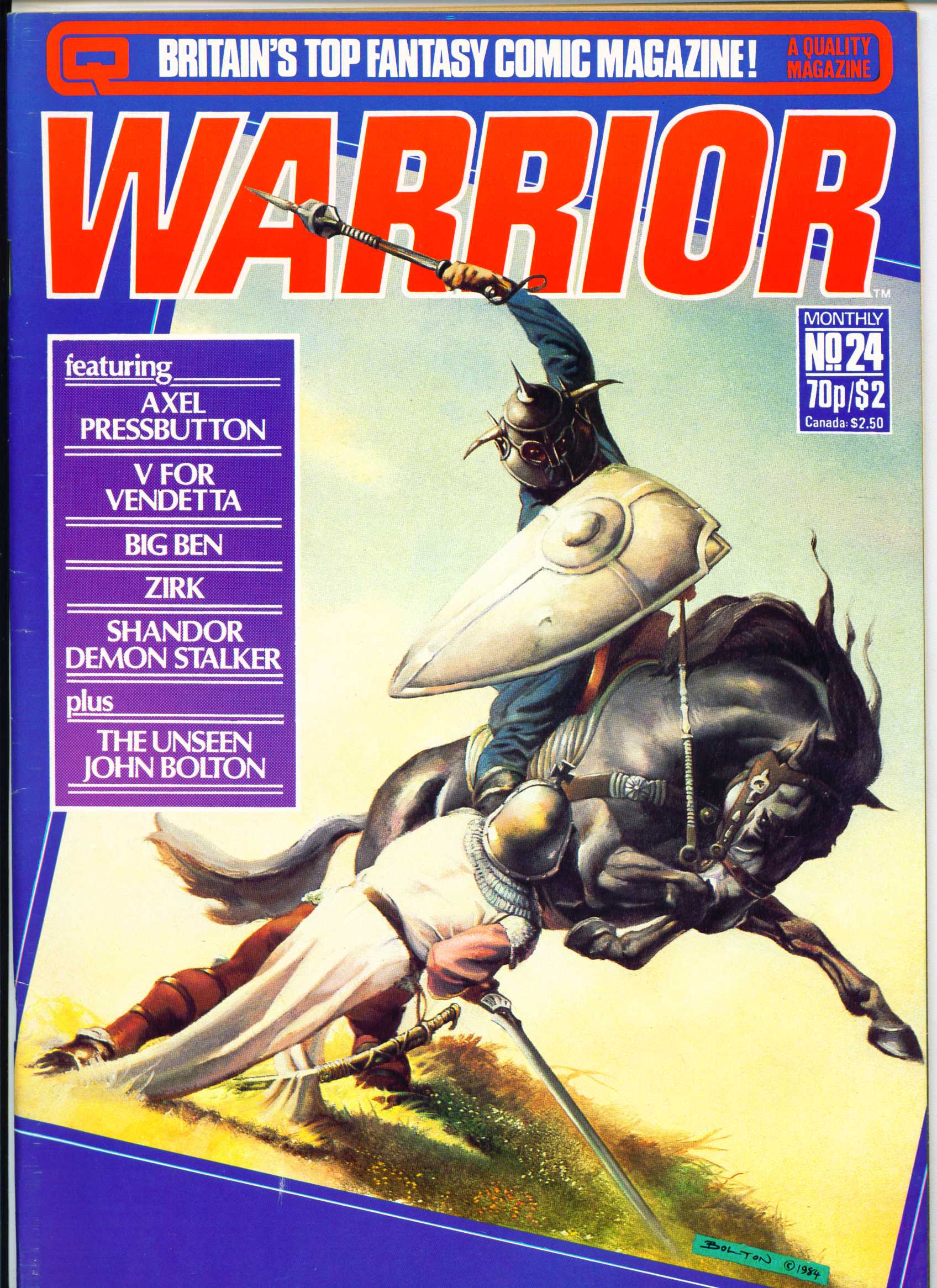 Read online Warrior comic -  Issue #24 - 1