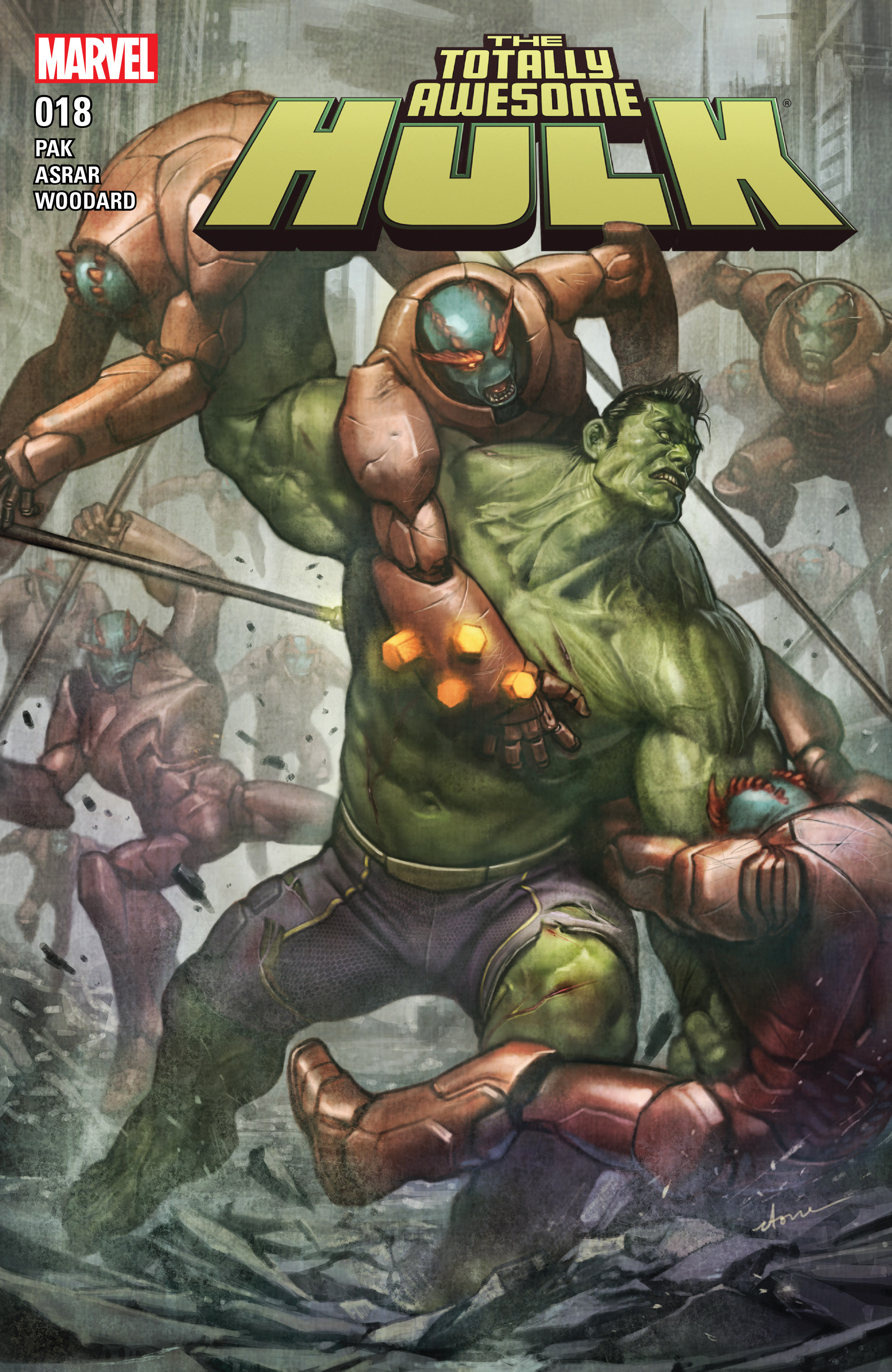 Read online Totally Awesome Hulk comic -  Issue #18 - 1