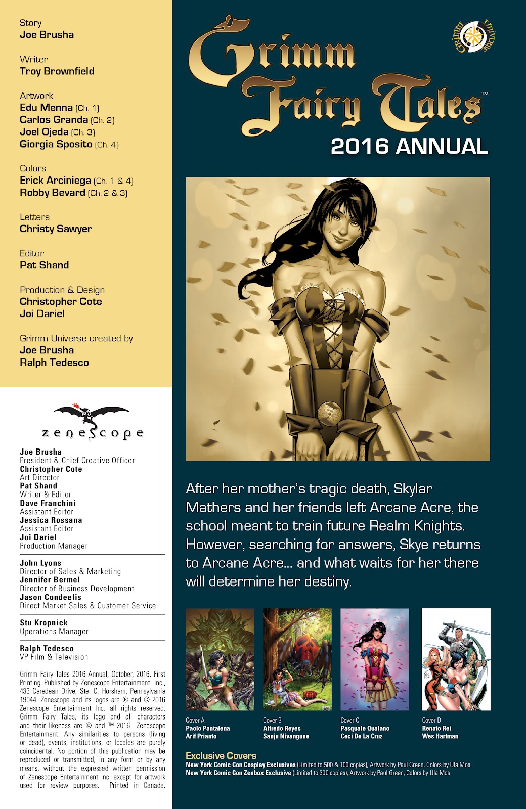 Grimm Fairy Tales (2005) issue Annual 2016 - Page 2