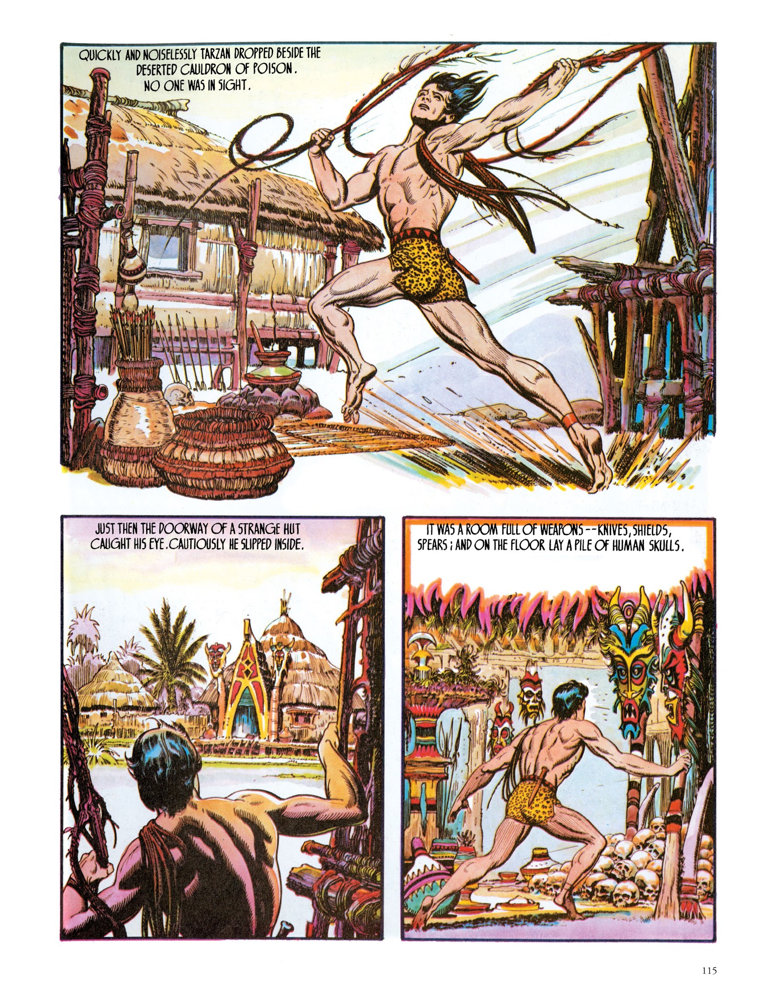 Read online Edgar Rice Burroughs' Tarzan: Burne Hogarth's Lord of the Jungle comic -  Issue # TPB - 115
