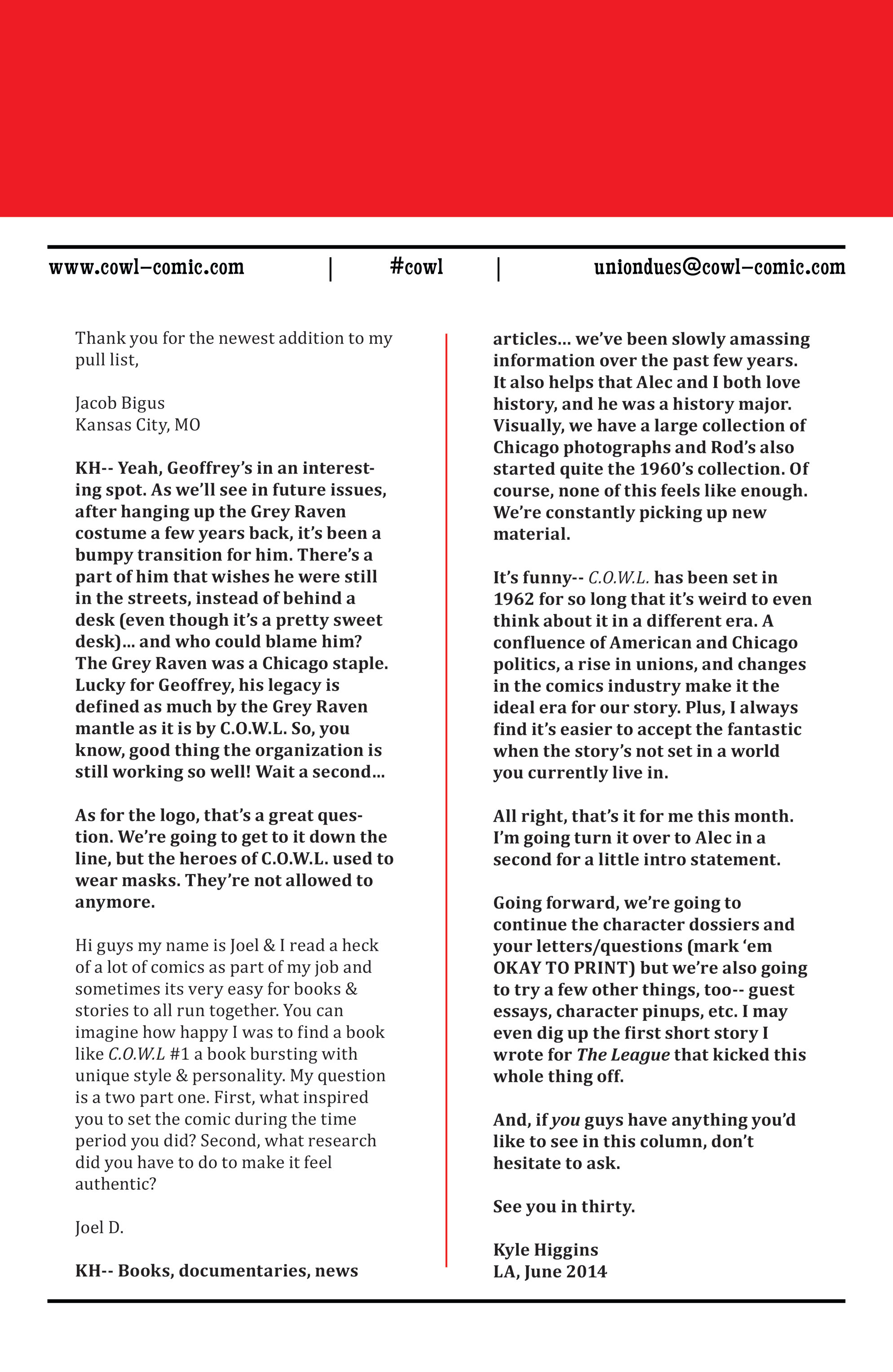 Read online C.O.W.L. comic -  Issue #2 - 28