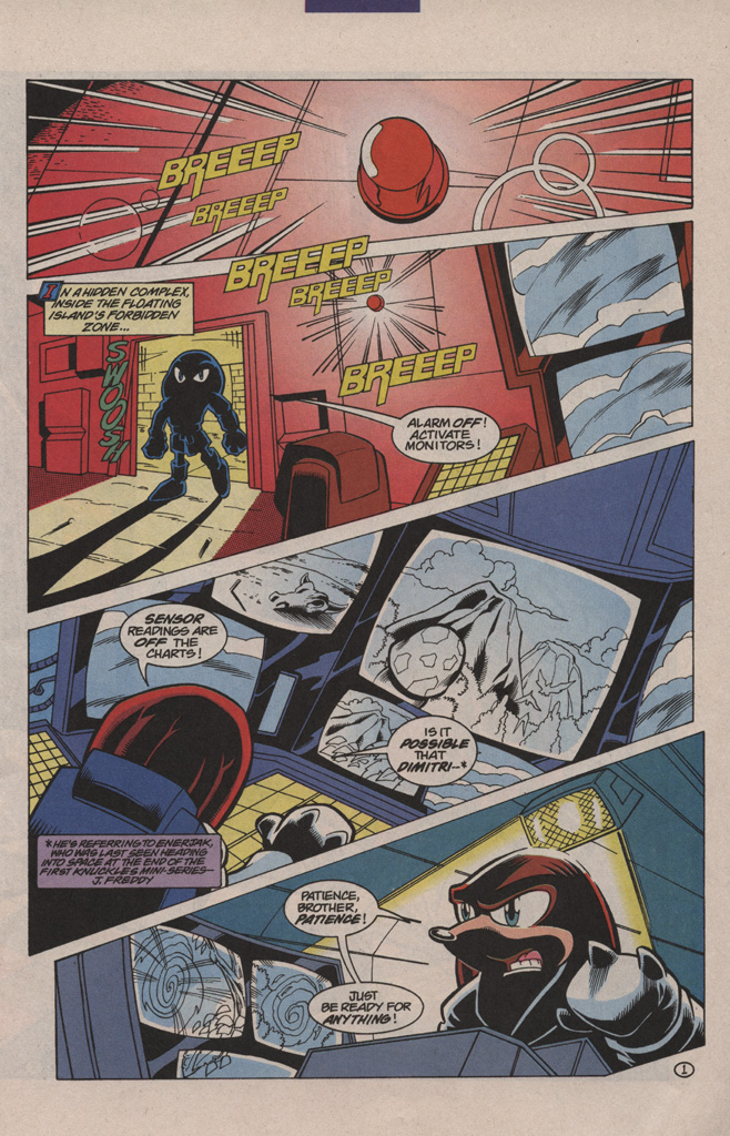 Read online Knuckles the Echidna comic -  Issue #1 - 5