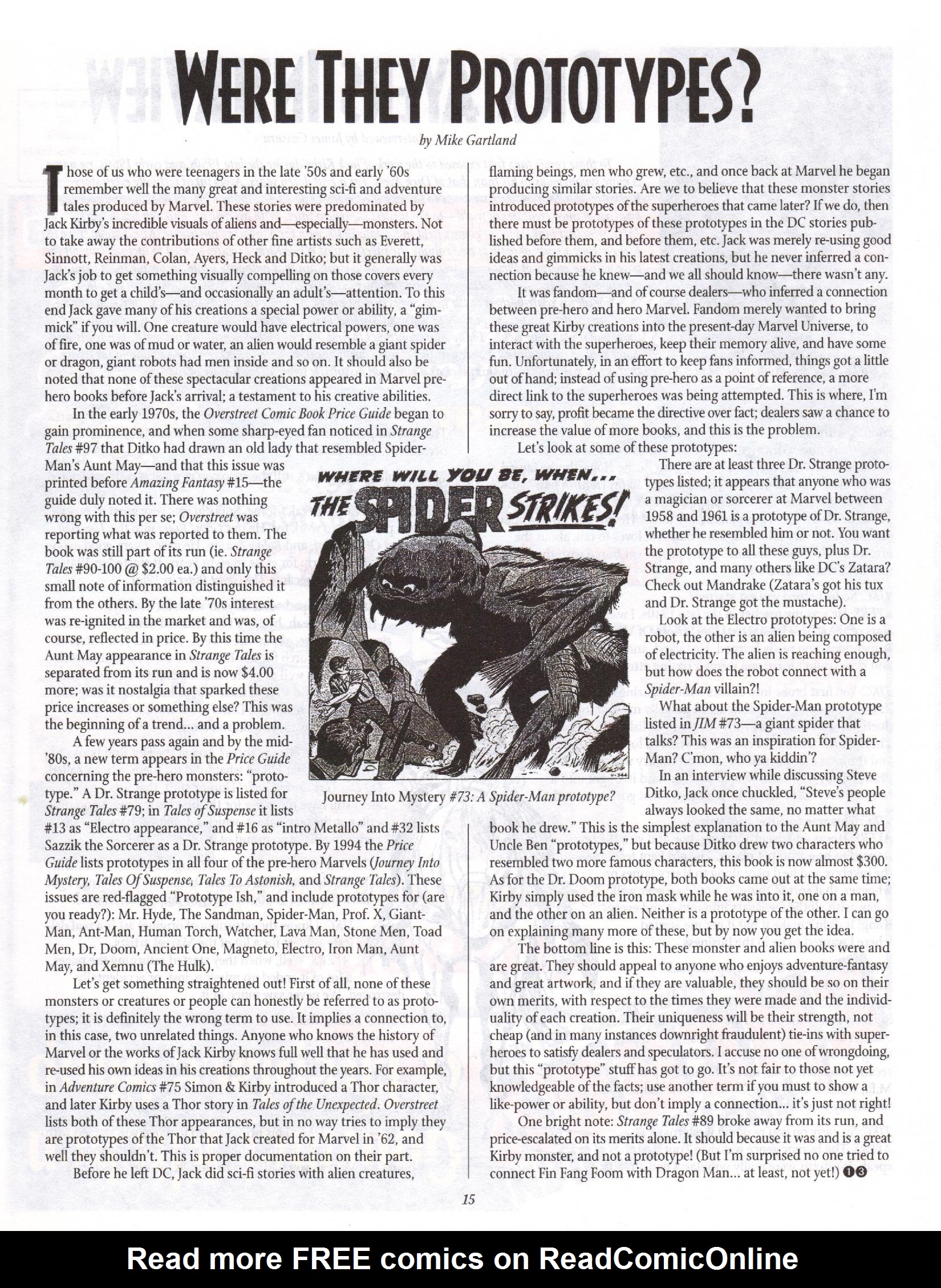 Read online The Jack Kirby Collector comic -  Issue #13 - 15