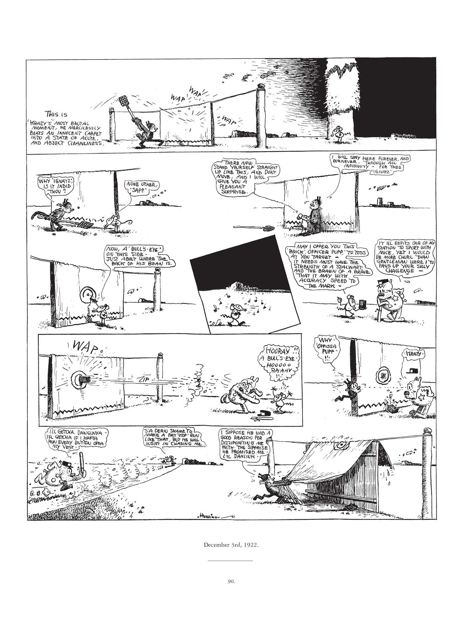 Read online Krazy & Ignatz comic -  Issue # TPB 3 - 90