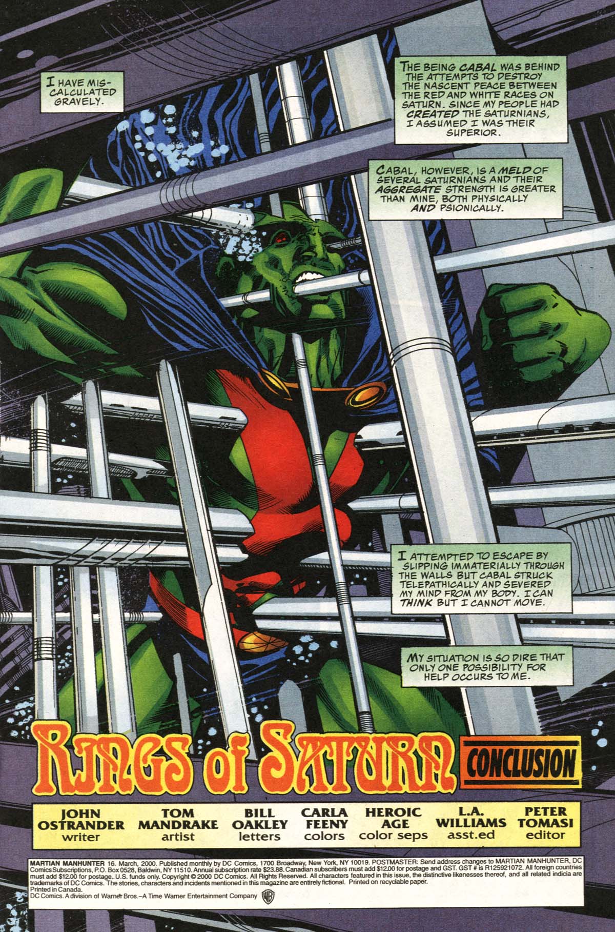 Read online Martian Manhunter (1998) comic -  Issue #16 - 2