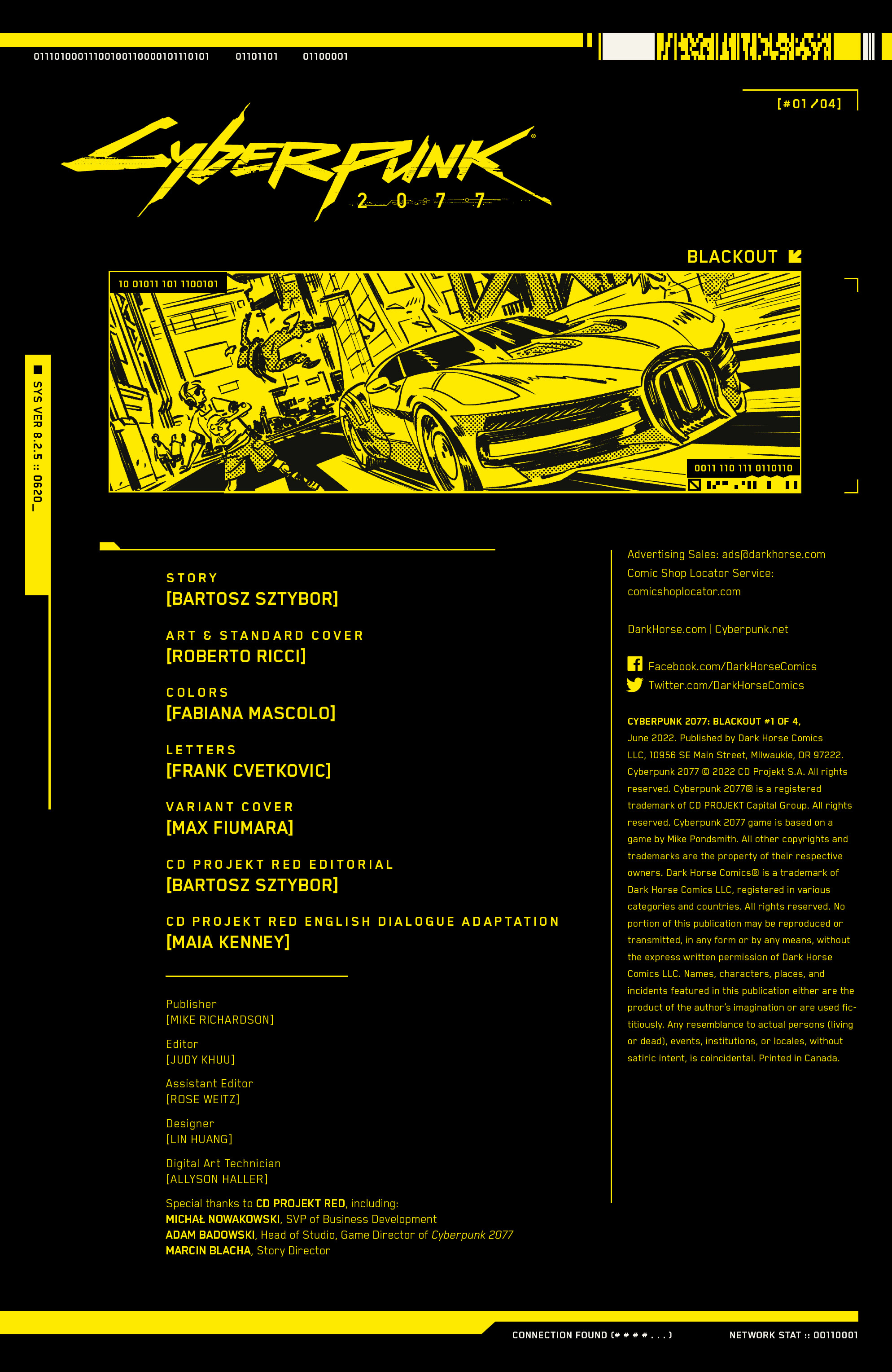 Read online Cyberpunk 2077: Blackout comic -  Issue #1 - 2
