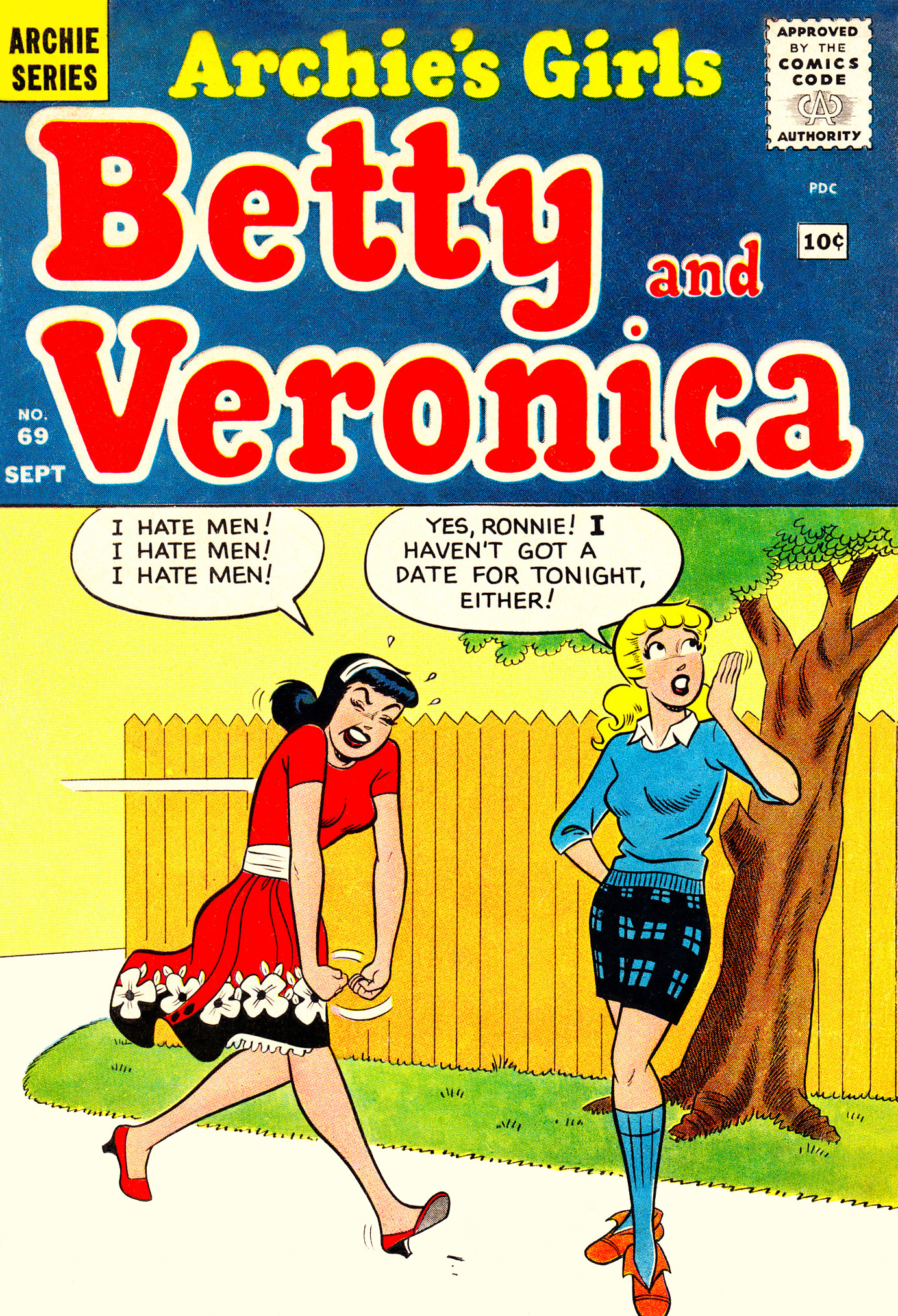 Read online Archie's Girls Betty and Veronica comic -  Issue #69 - 1