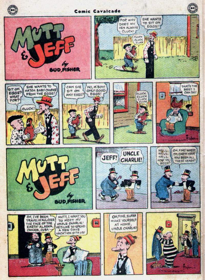 Read online Comic Cavalcade comic -  Issue #28 - 16