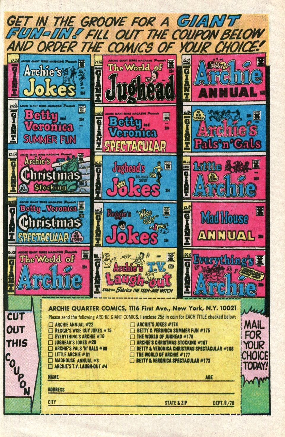 Read online Archie Giant Series Magazine comic -  Issue #178 - 31