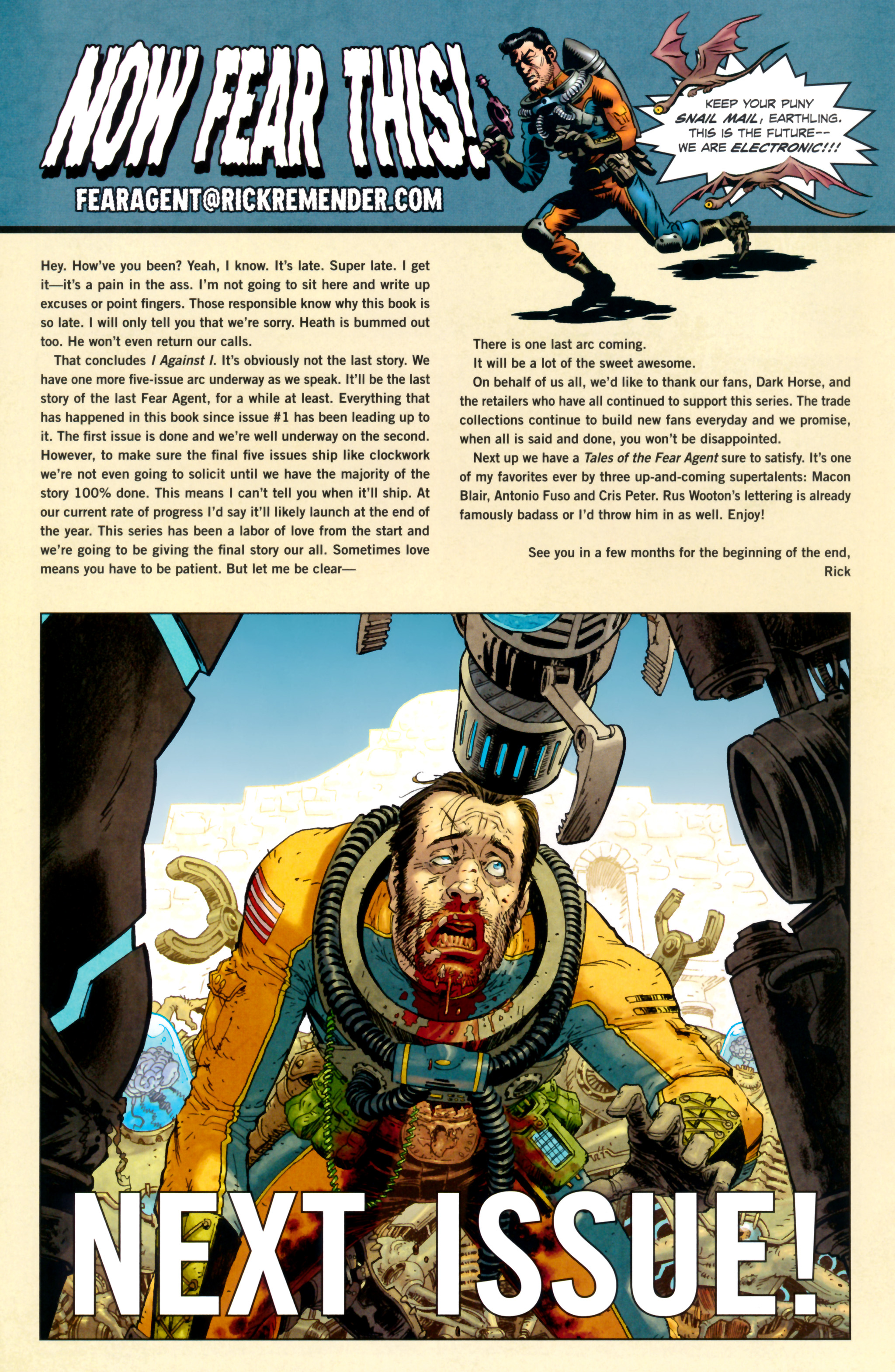 Read online Fear Agent comic -  Issue #27 - 20