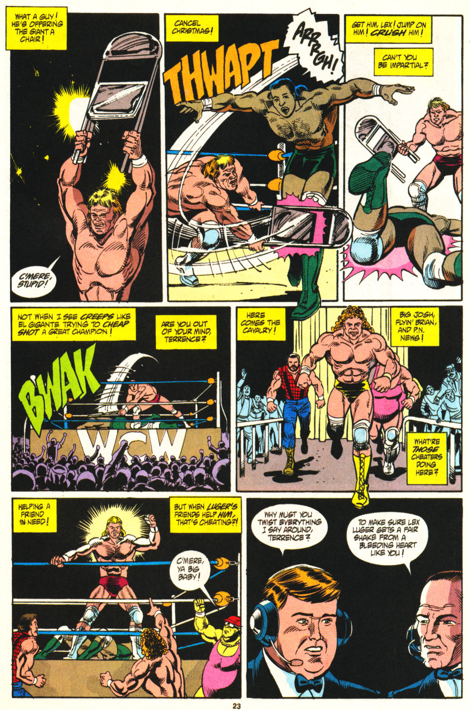 Read online WCW World Championship Wrestling comic -  Issue #2 - 19