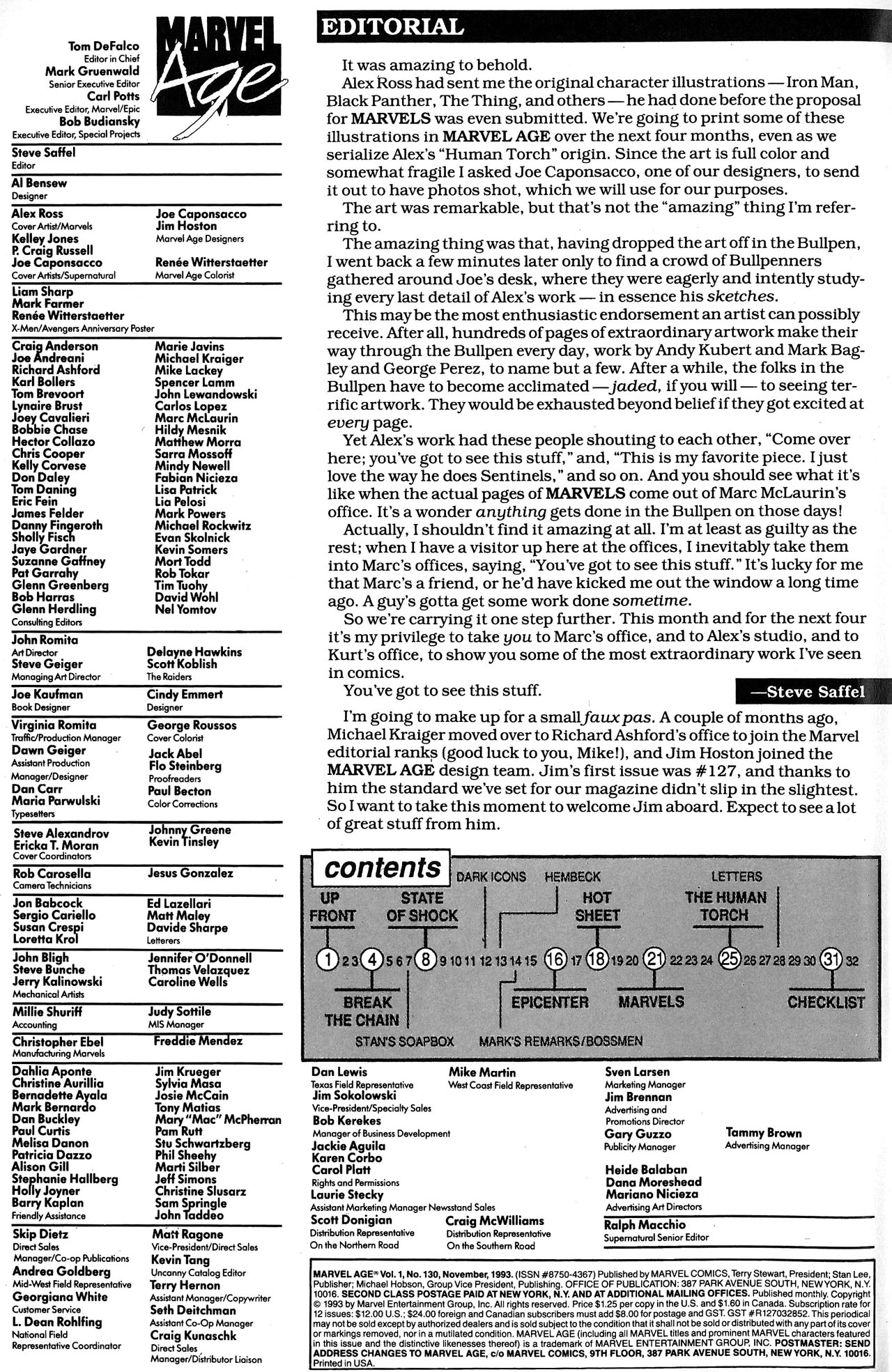 Read online Marvel Age comic -  Issue #130 - 2