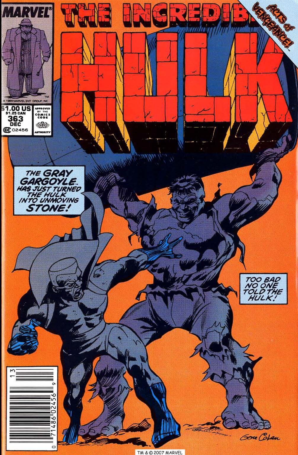 Read online The Incredible Hulk (1968) comic -  Issue #363 - 1