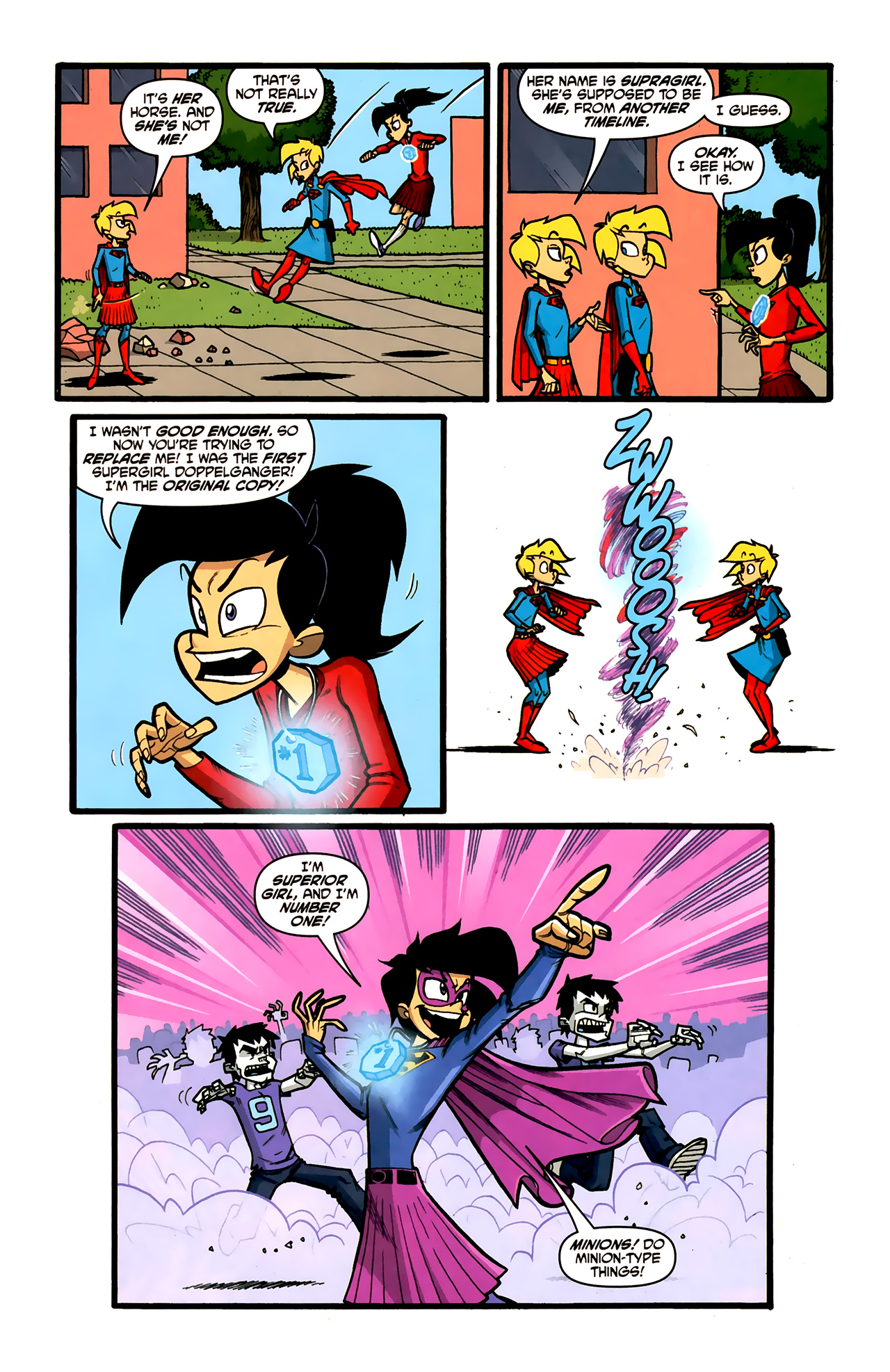 Read online Supergirl: Cosmic Adventures in the 8th Grade comic -  Issue #5 - 10
