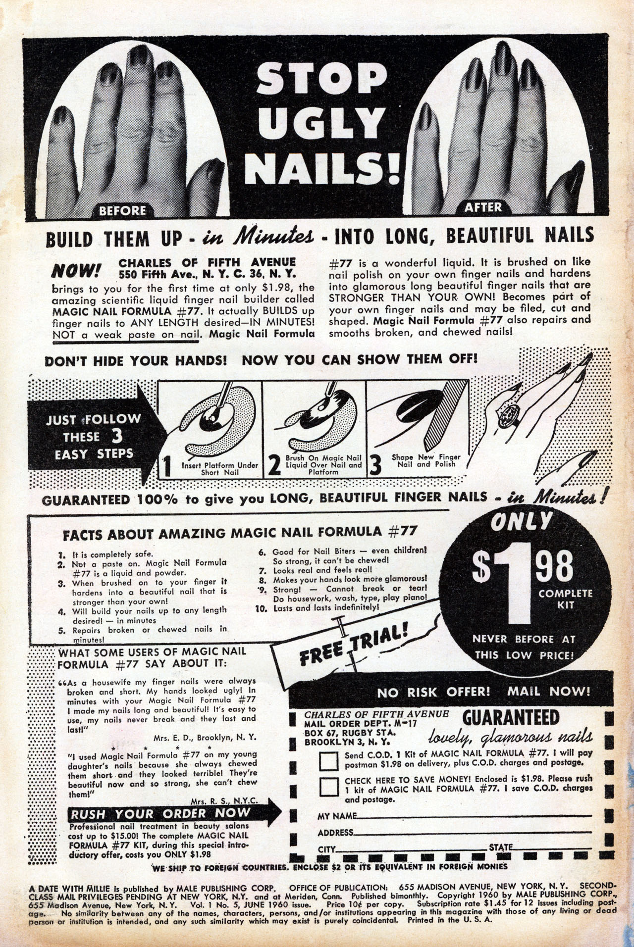 Read online A Date with Millie (1959) comic -  Issue #5 - 2