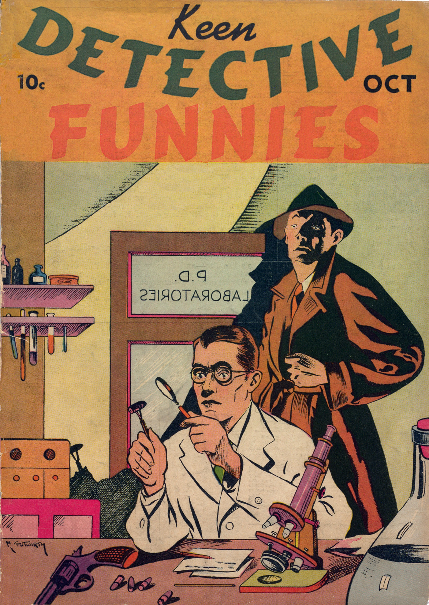 Read online Keen Detective Funnies comic -  Issue #3 - 1