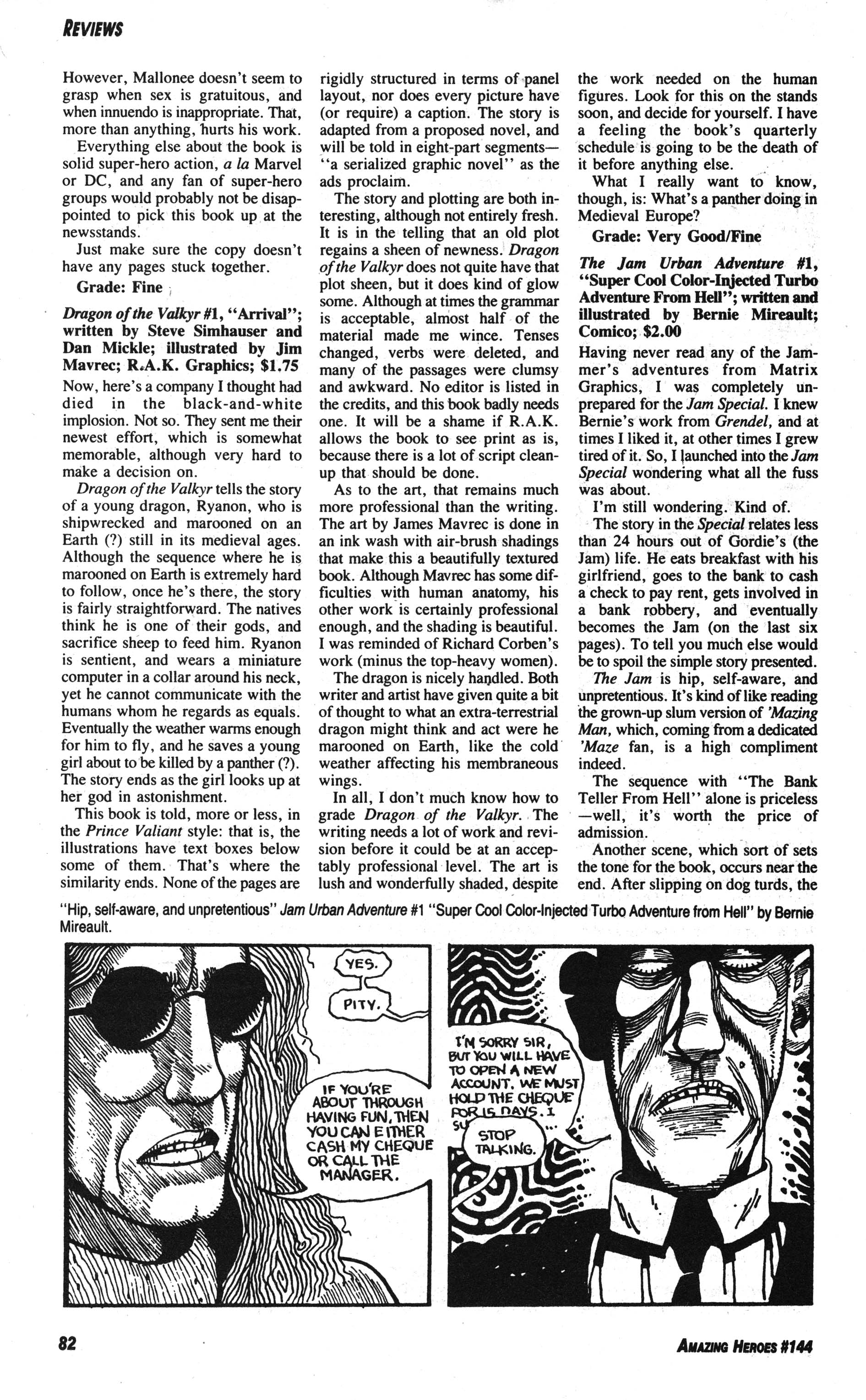 Read online Amazing Heroes comic -  Issue #144 - 82