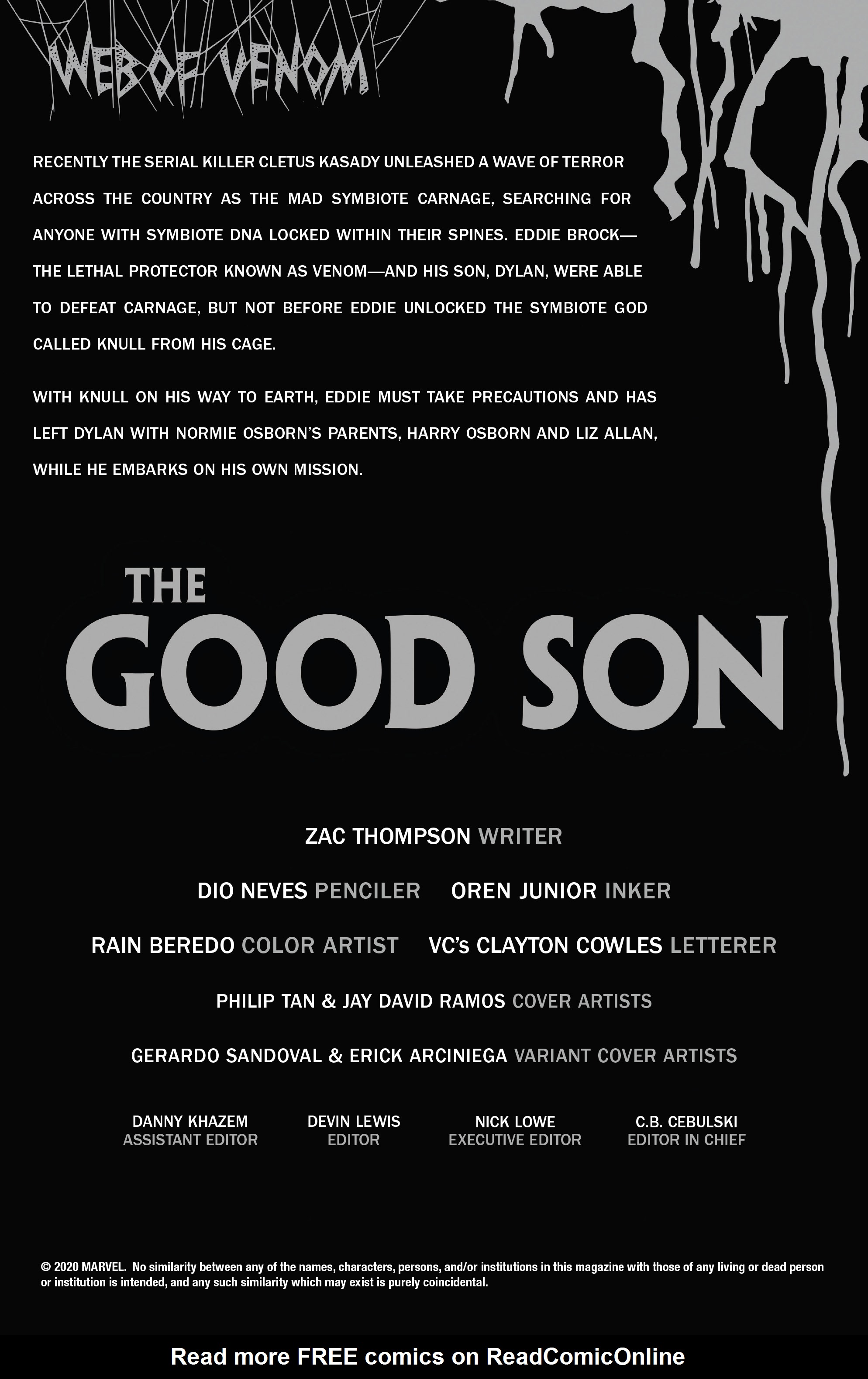 Read online Web Of Venom: The Good Son comic -  Issue # Full - 2