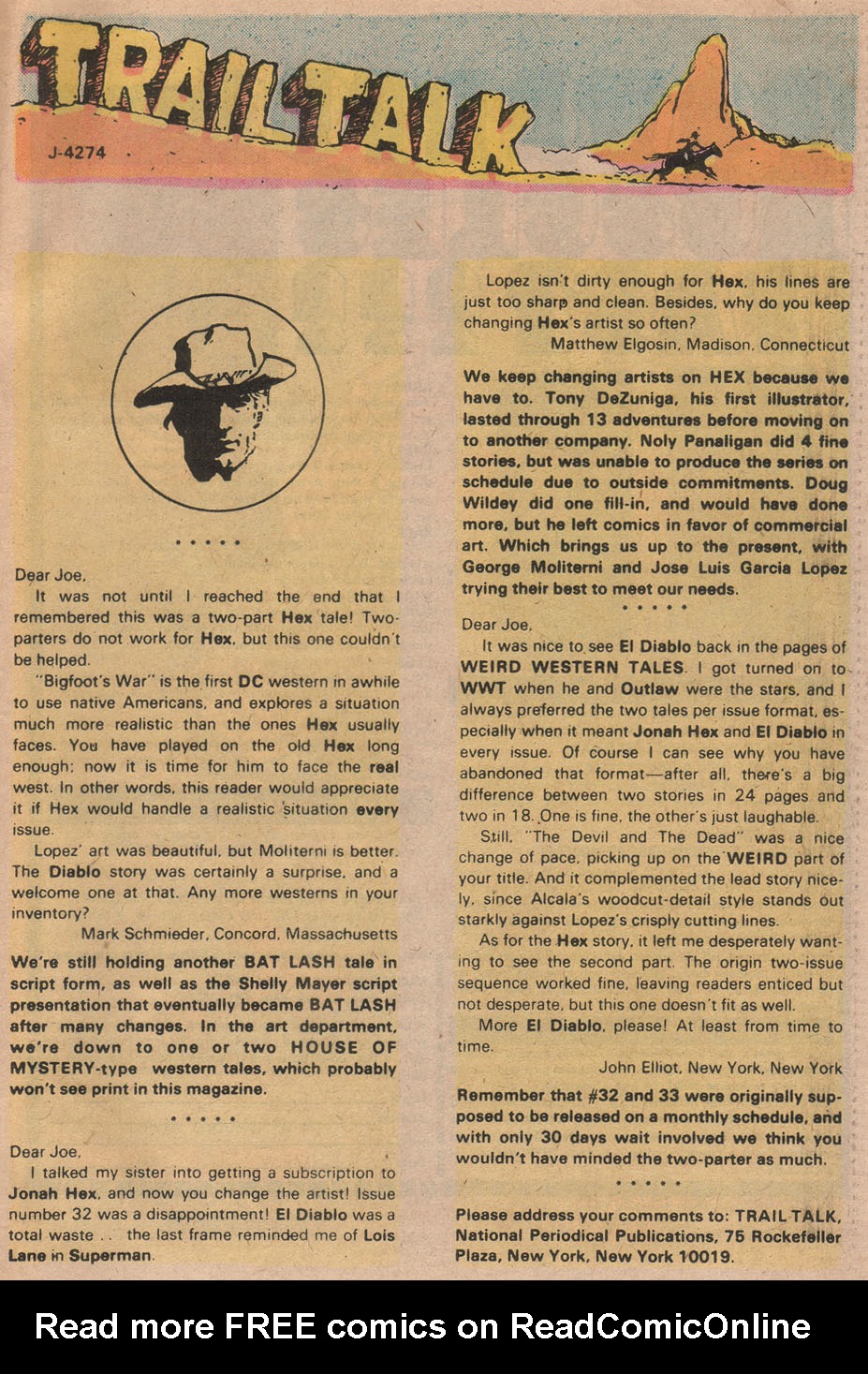 Read online Weird Western Tales (1972) comic -  Issue #35 - 33