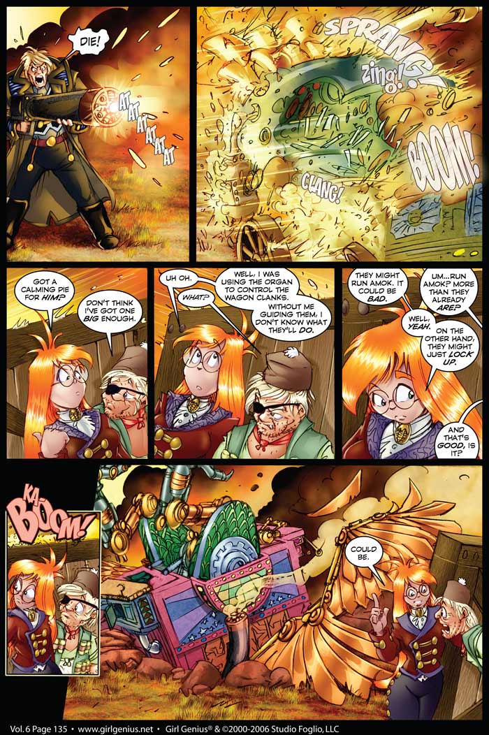 Read online Girl Genius (2002) comic -  Issue #6 - 136