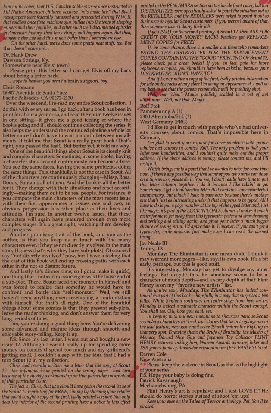 Read online Scout comic -  Issue #17 - 28