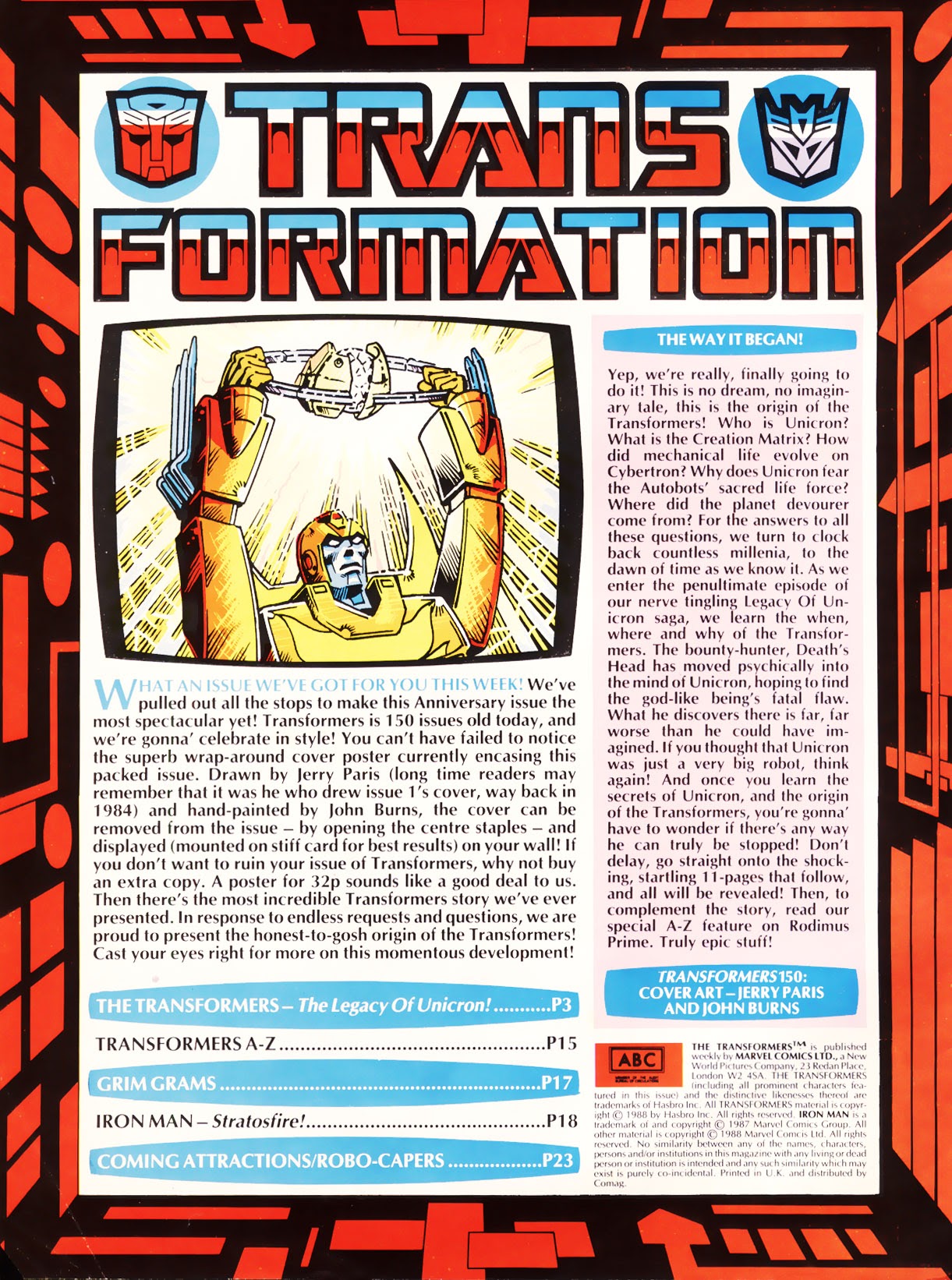 Read online The Transformers (UK) comic -  Issue #150 - 2