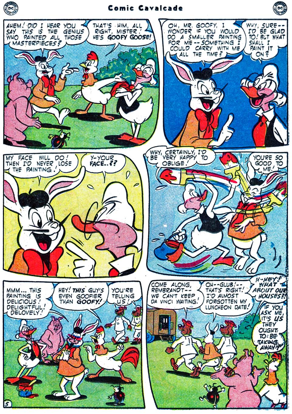 Read online Comic Cavalcade comic -  Issue #39 - 63