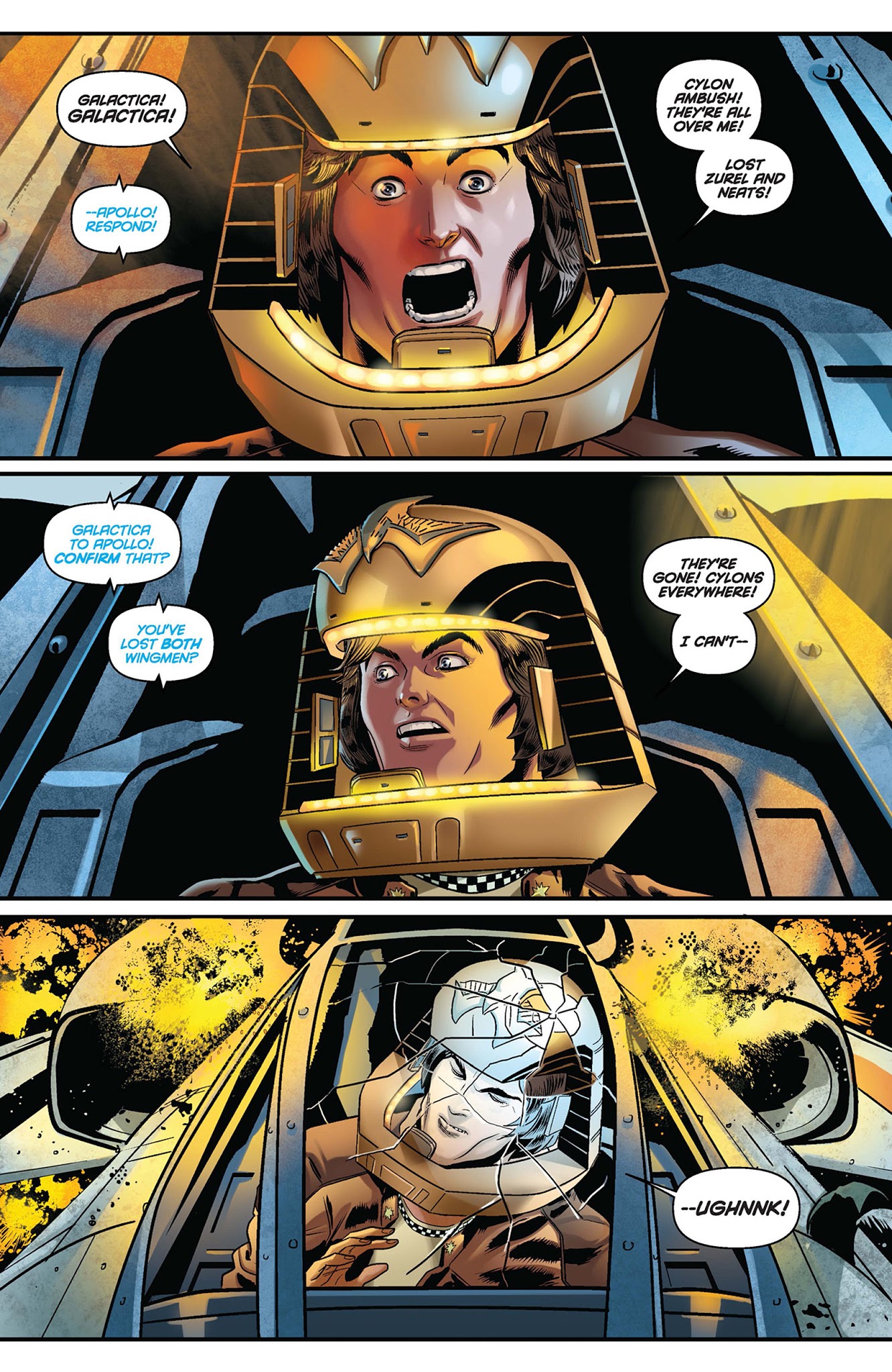 Read online Classic Battlestar Galactica: The Death of Apollo comic -  Issue #1 - 5